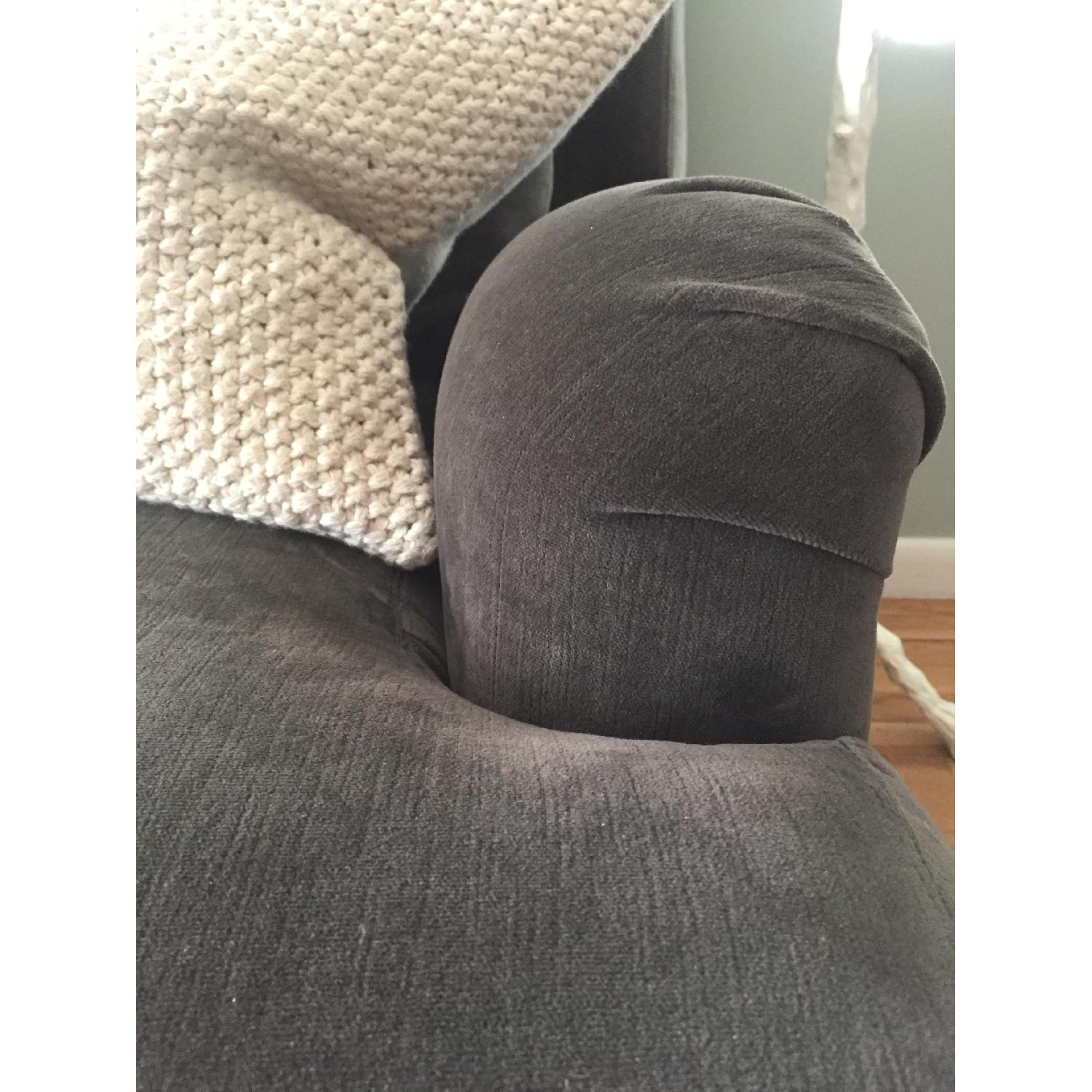 Pottery Barn Carlisle Sofa in Vintage Velvet - image-5