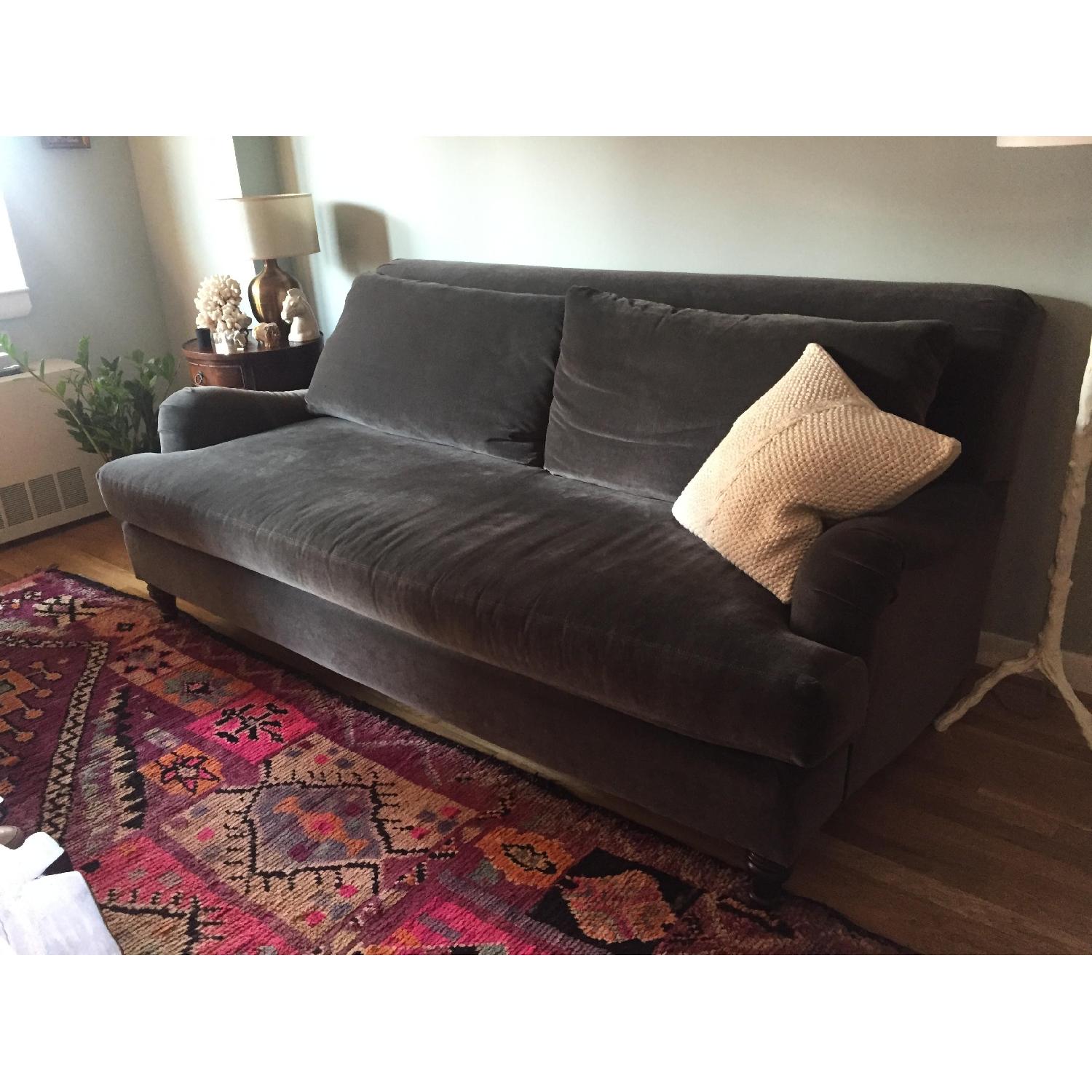 Pottery Barn Carlisle Sofa in Vintage Velvet - image-6