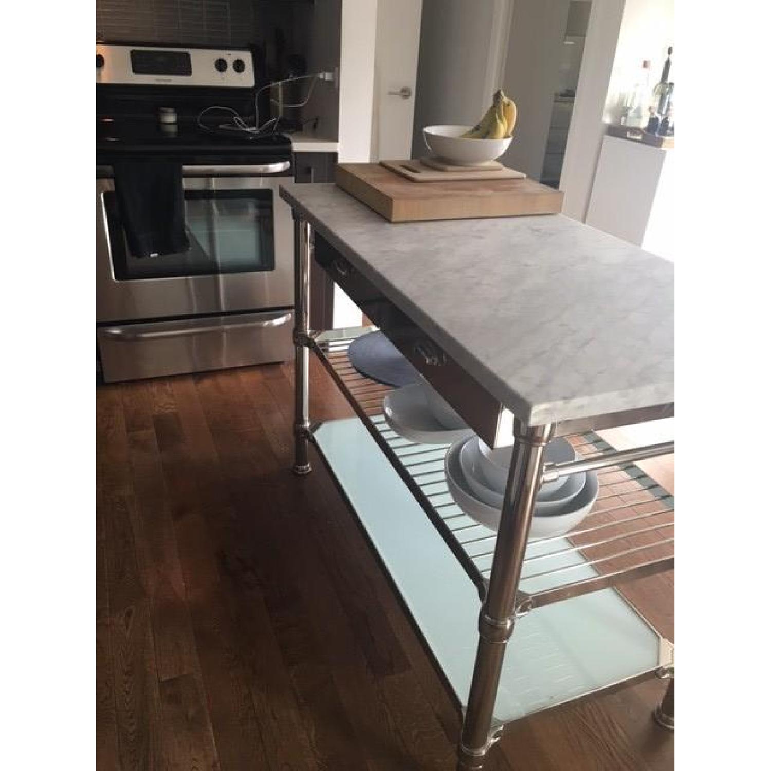 WilliamsSonoma Modular Kitchen Island in Polished Nickel AptDeco