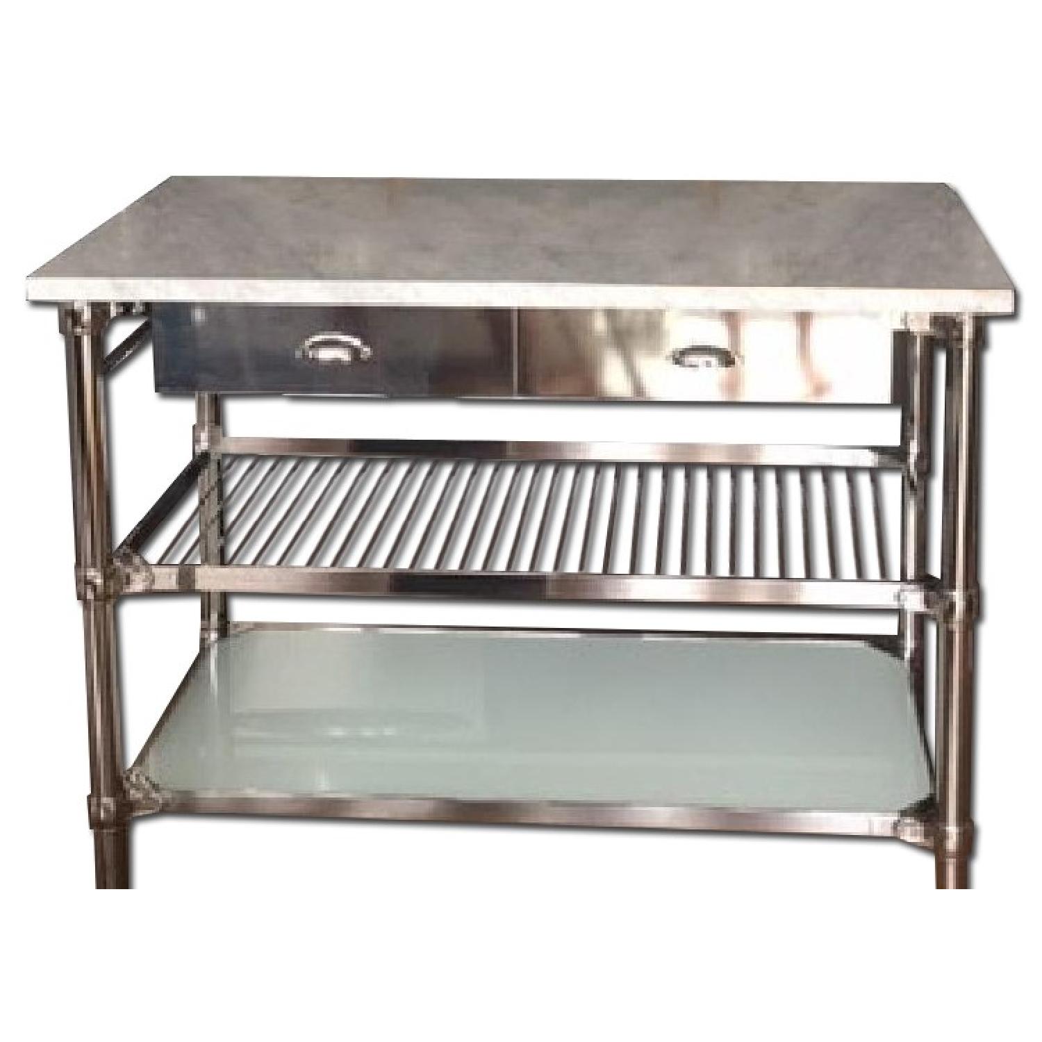WilliamsSonoma Modular Kitchen Island in Polished Nickel AptDeco