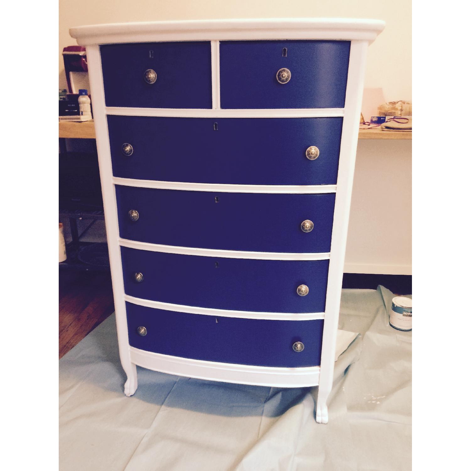 Solid Wood 6 Drawer Tall Dresser AptDeco