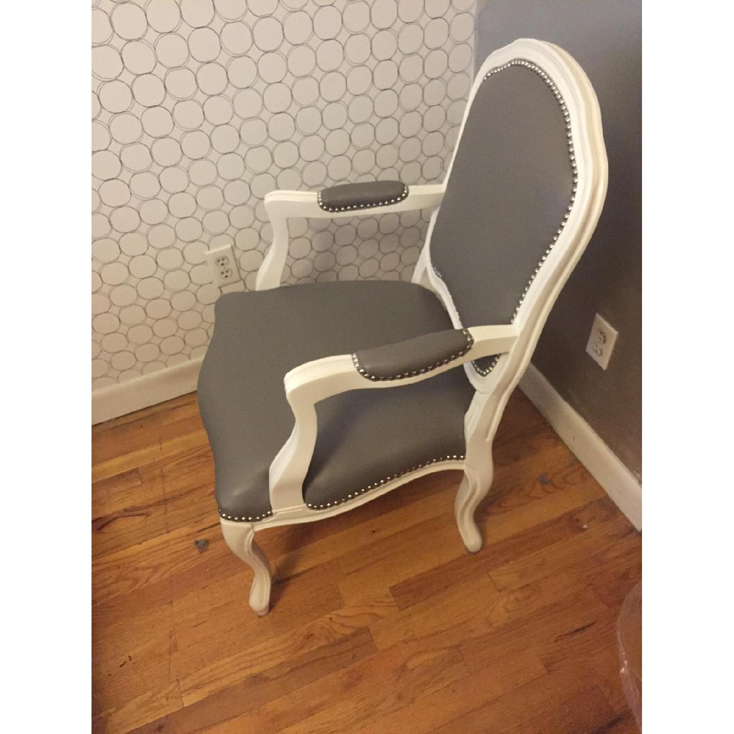 CB2 Stick Around Arm Chair in White - image-1