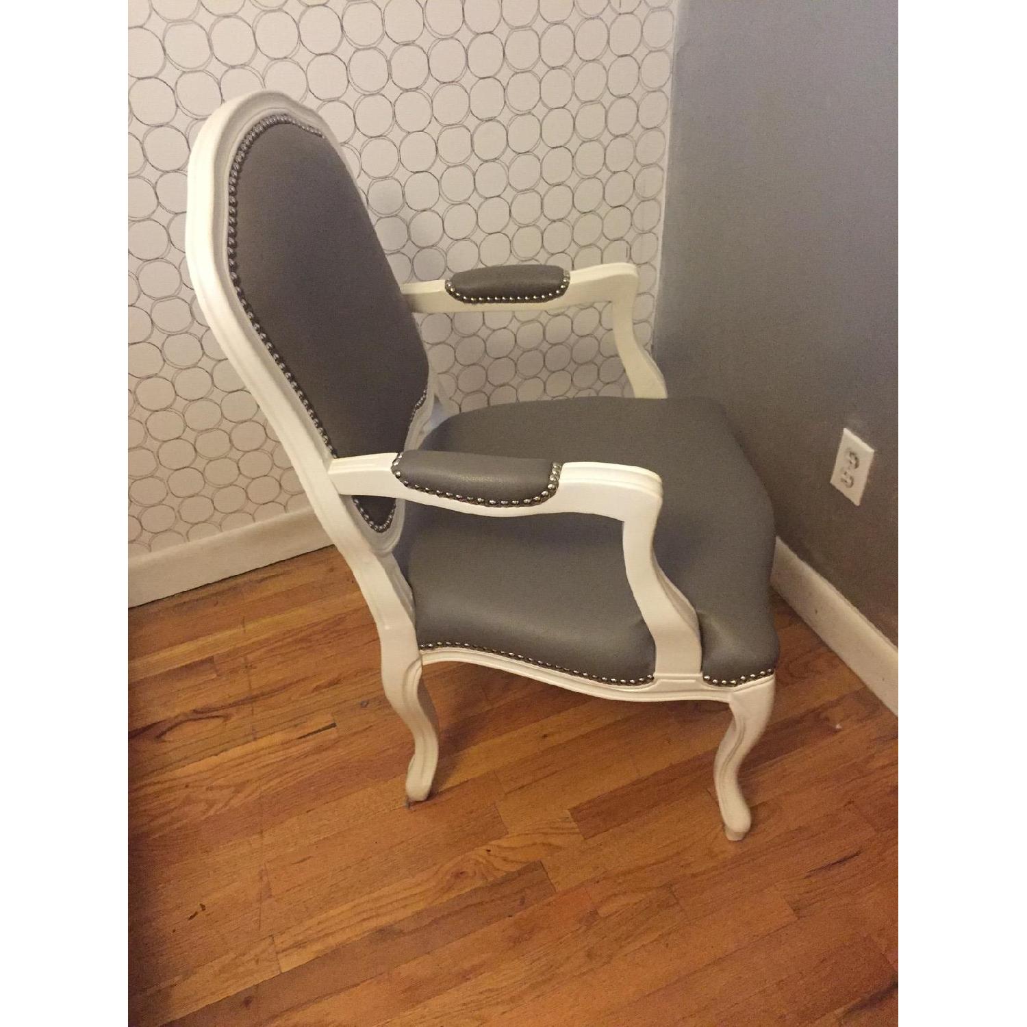 CB2 Stick Around Arm Chair in White - image-2