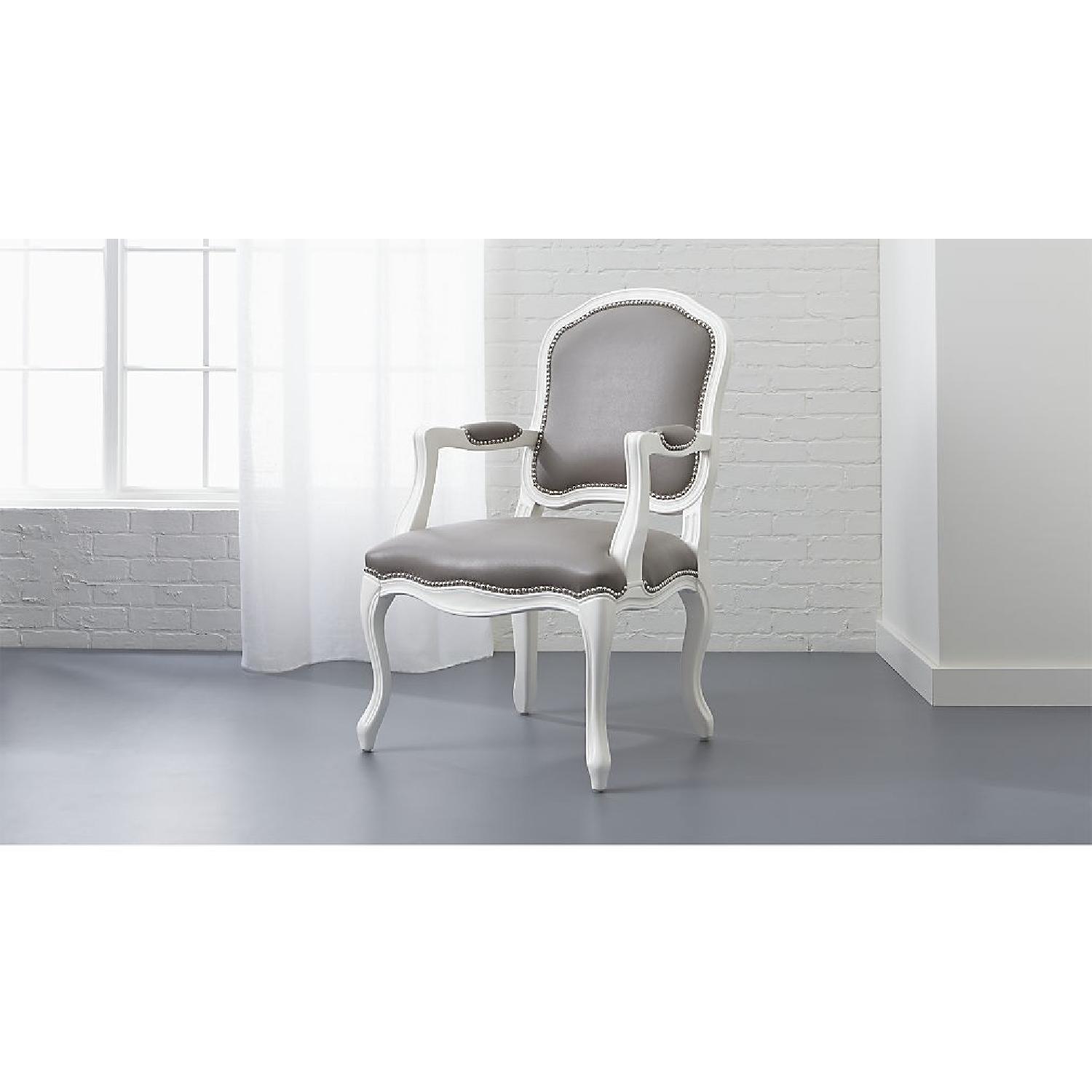 CB2 Stick Around Arm Chair in White - image-4