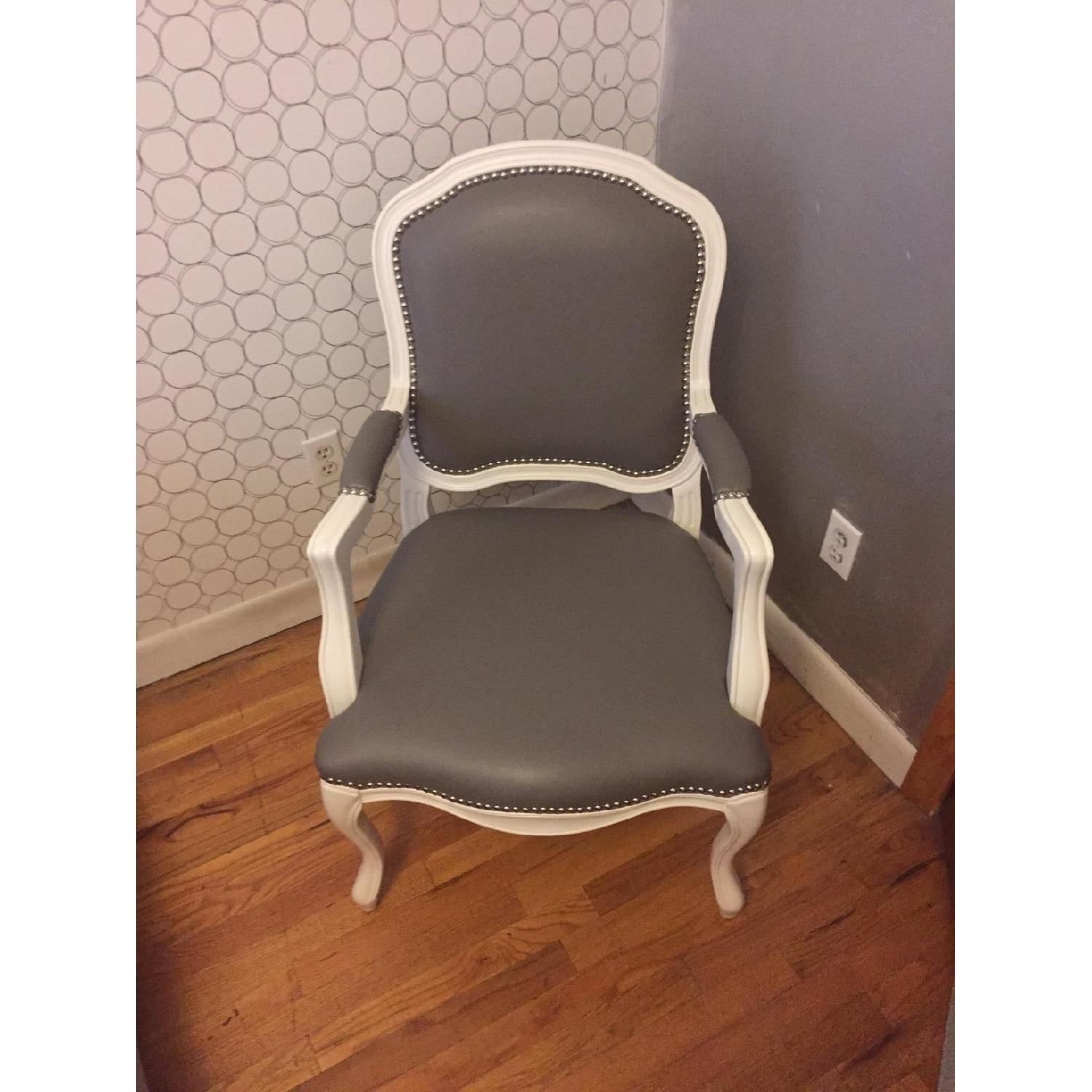 CB2 Stick Around Arm Chair in White - image-6