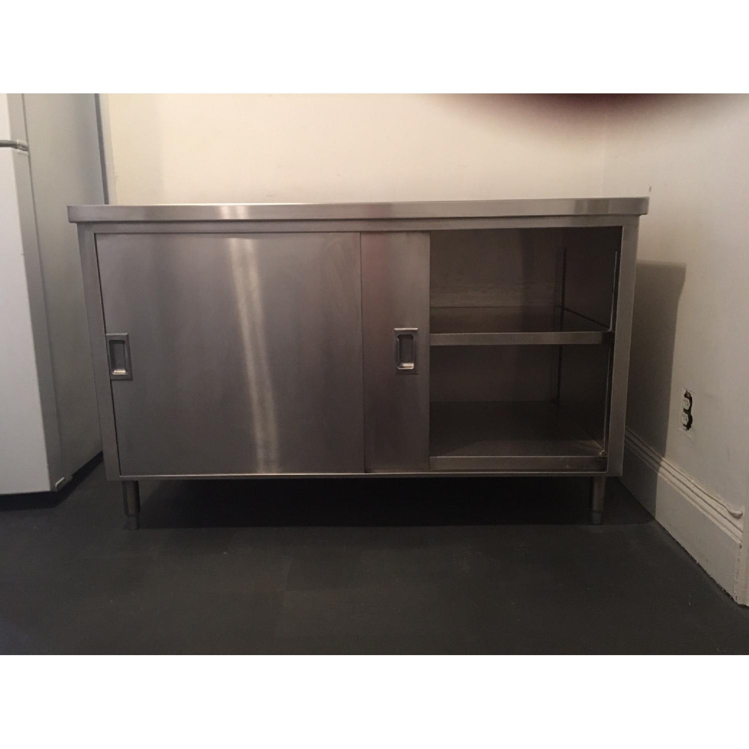 Custom-Made Stainless Steel Credenza - image-2
