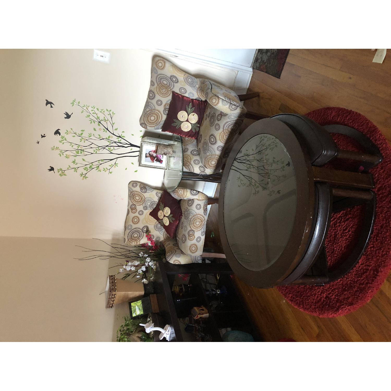 Multi Colored Print Accent Chairs - image-3