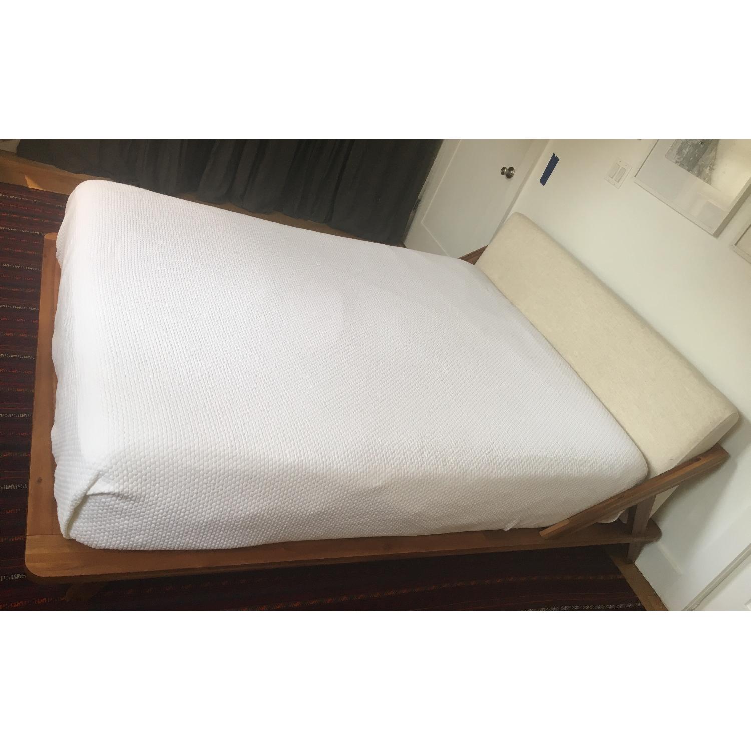 CB2 Drommen Acacia Wood Queen Bed - image-1