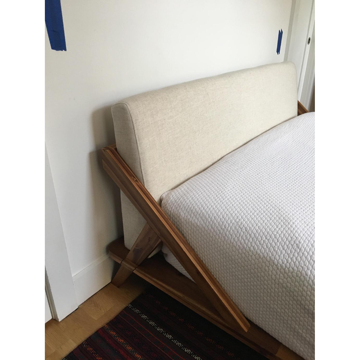 CB2 Drommen Acacia Wood Queen Bed - image-2