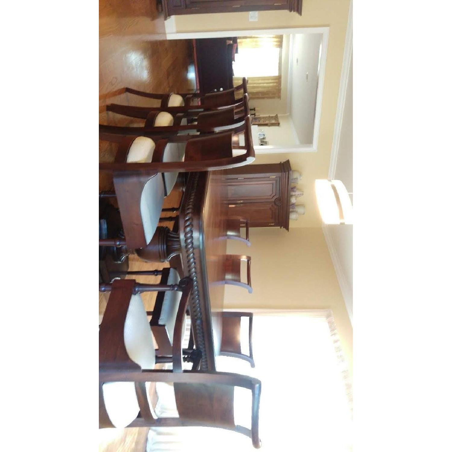 Custom Designed Solid Mahogany 11-Piece Dining Set - image-1