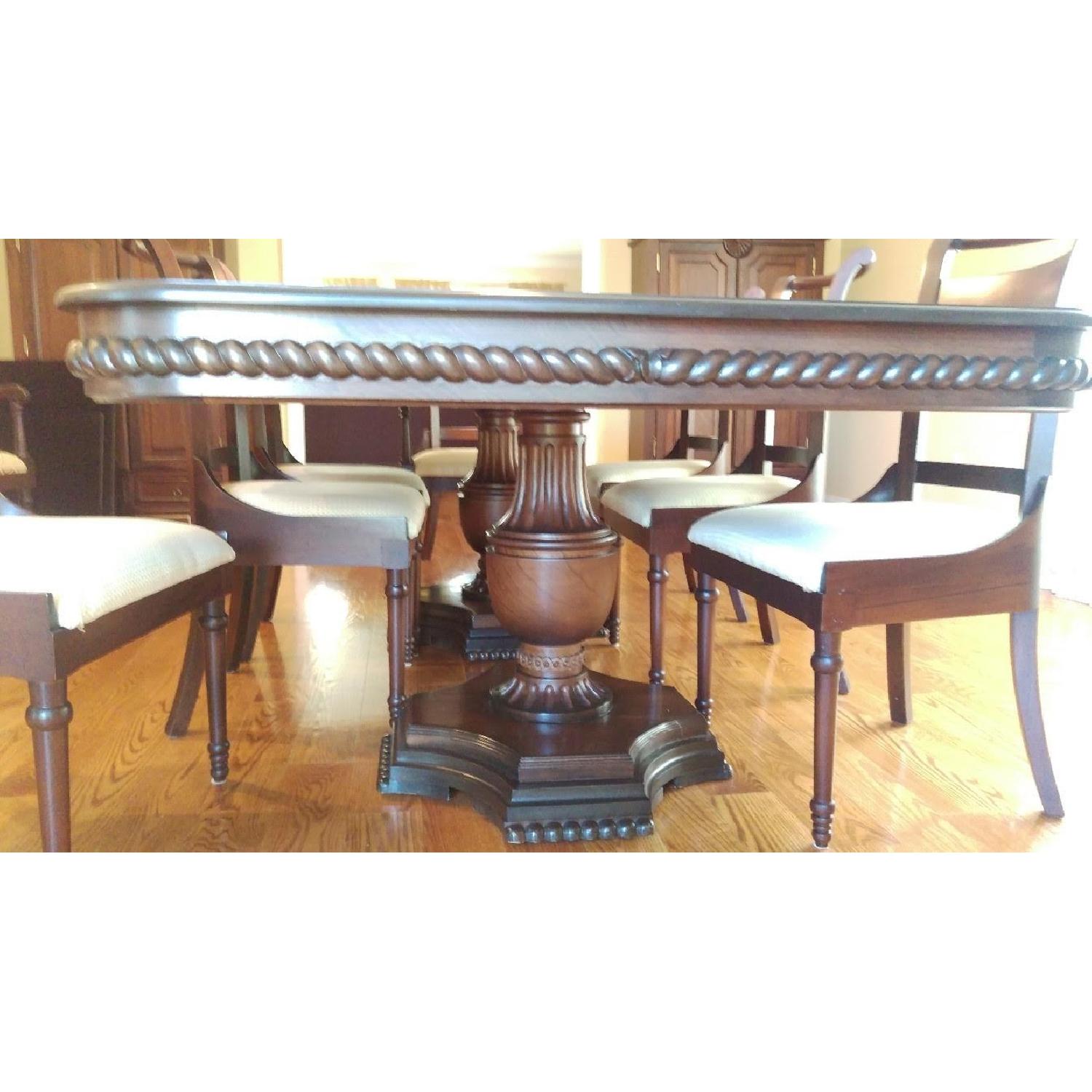 Custom Designed Solid Mahogany 11-Piece Dining Set - image-2