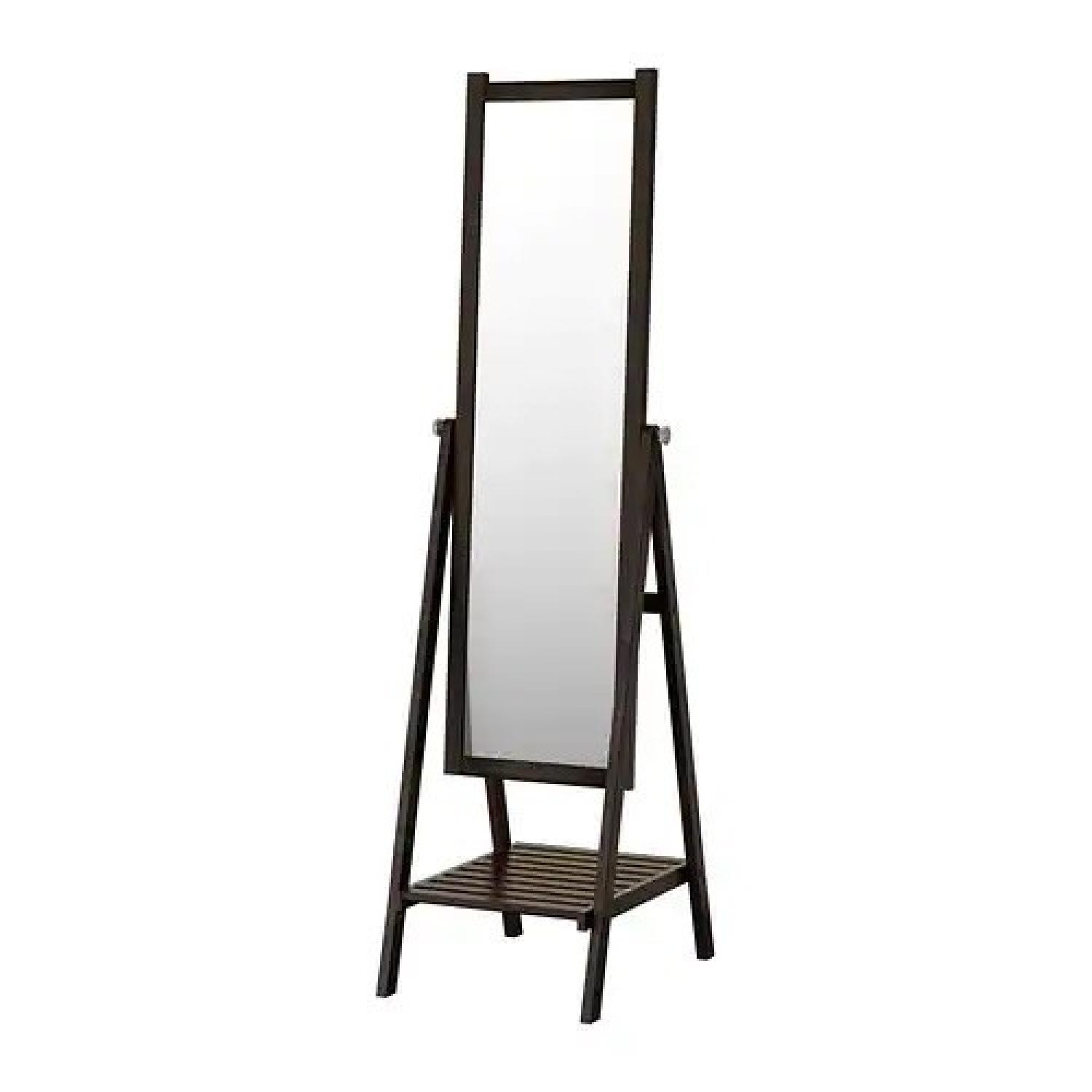 Ikea Floor Mirror w/ Shelf - image-0