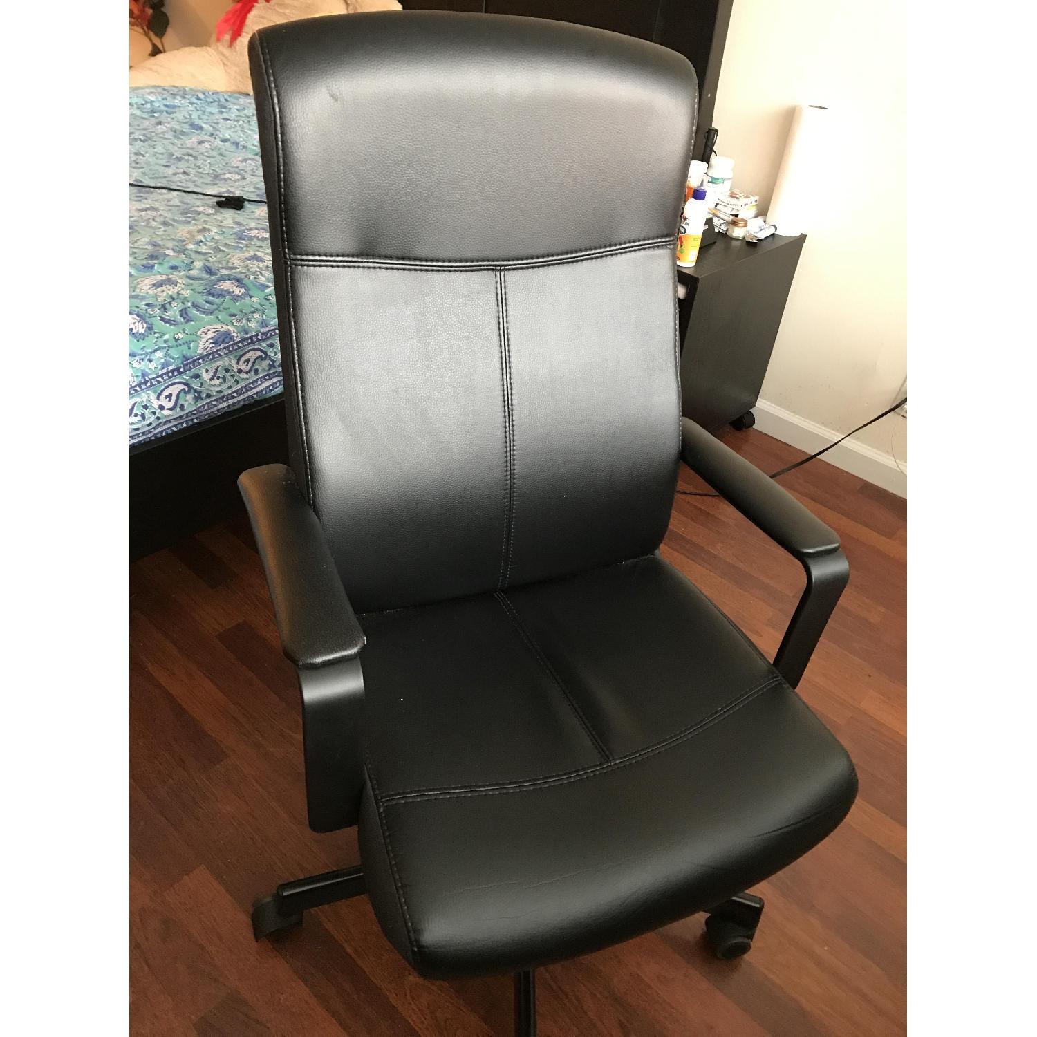 Ikea Millberget Swivel Chair in Bomstad Black AptDeco