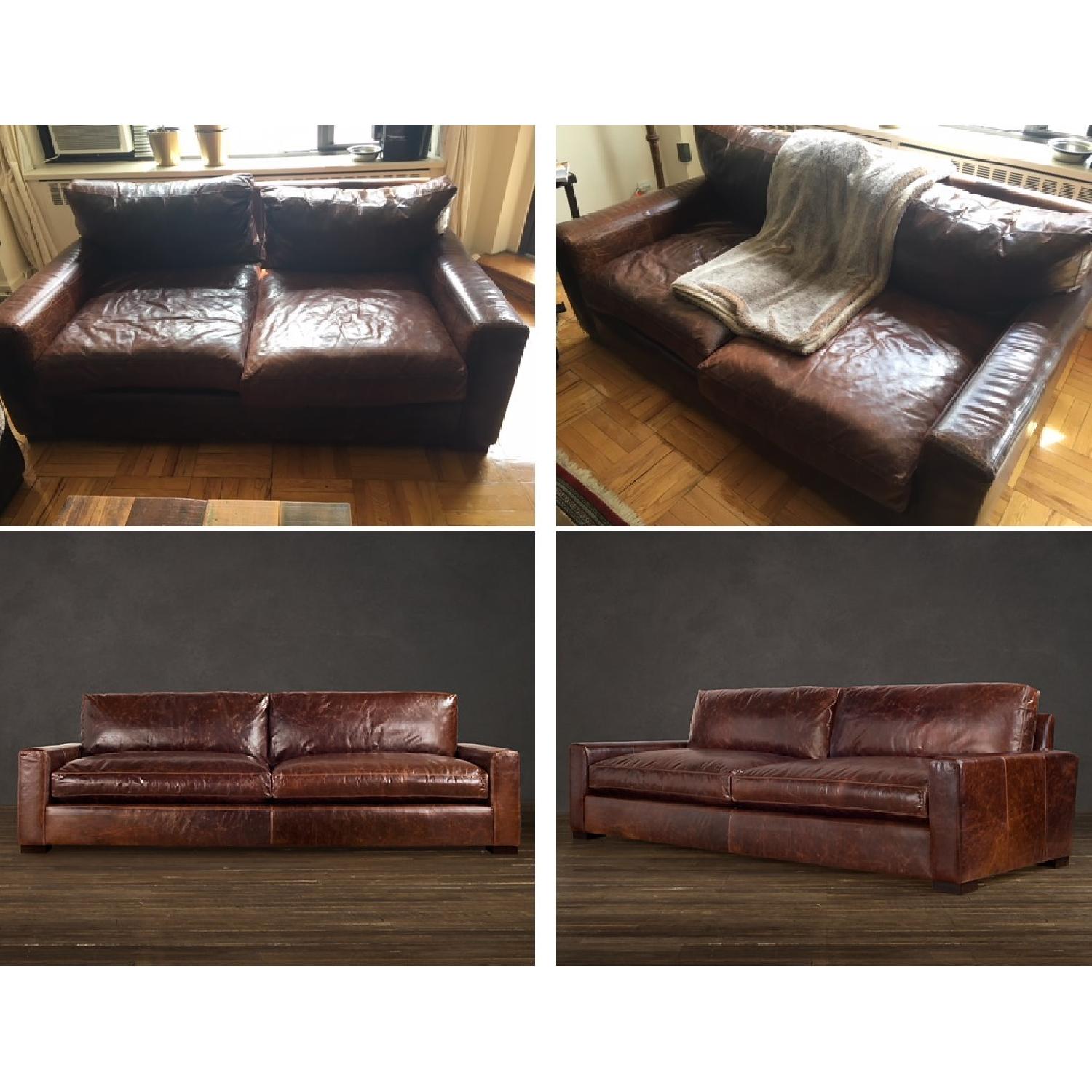 Restoration Hardware Maxwell Luxe Sofa + Library Chair - image-0