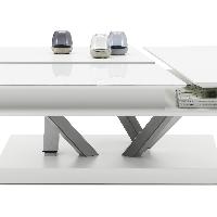BoConcept BARCELONA モートン・ゲオーセ Contemporary coffee table - BARCELONA - BoConcept - glass / MDF