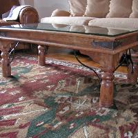 ABC Carpet and Home Coffee Table w/ Indian Grill Top