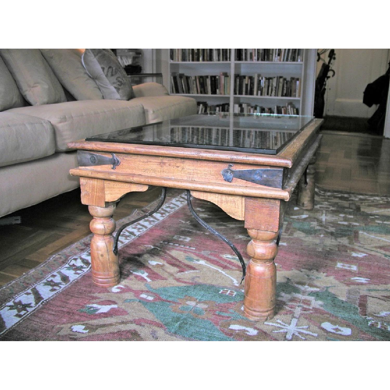 ABC Carpet and Home Coffee Table w/ Indian Grill Top - image-1