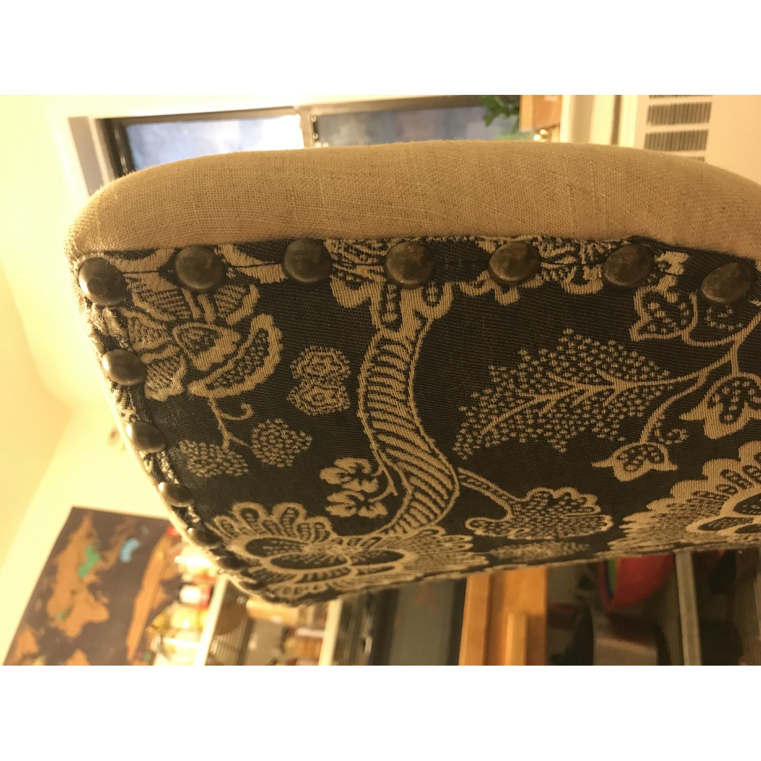 World Market Floral Linen Dining Chairs - image-6