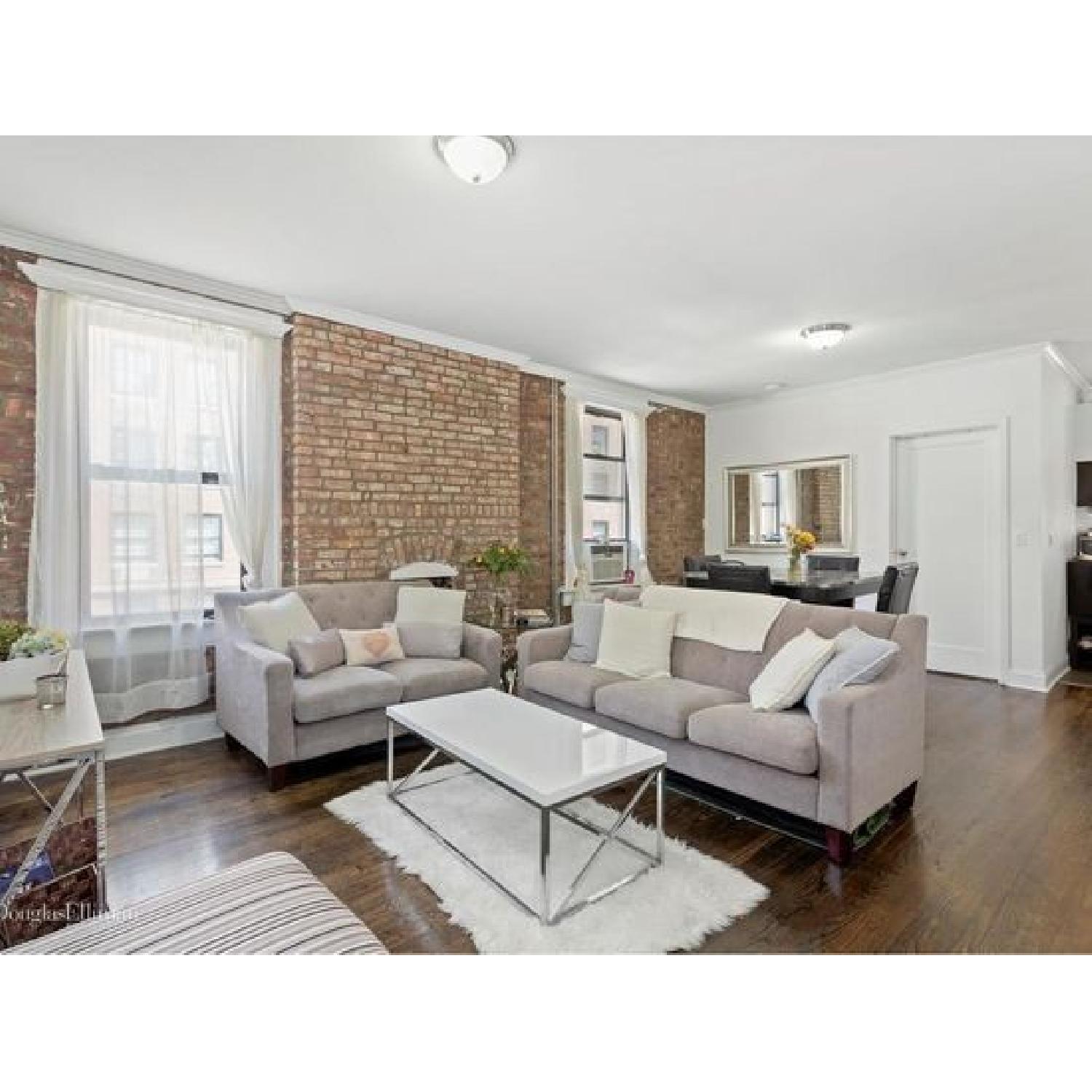 Target Felton Grey Tufted Loveseat - image-1