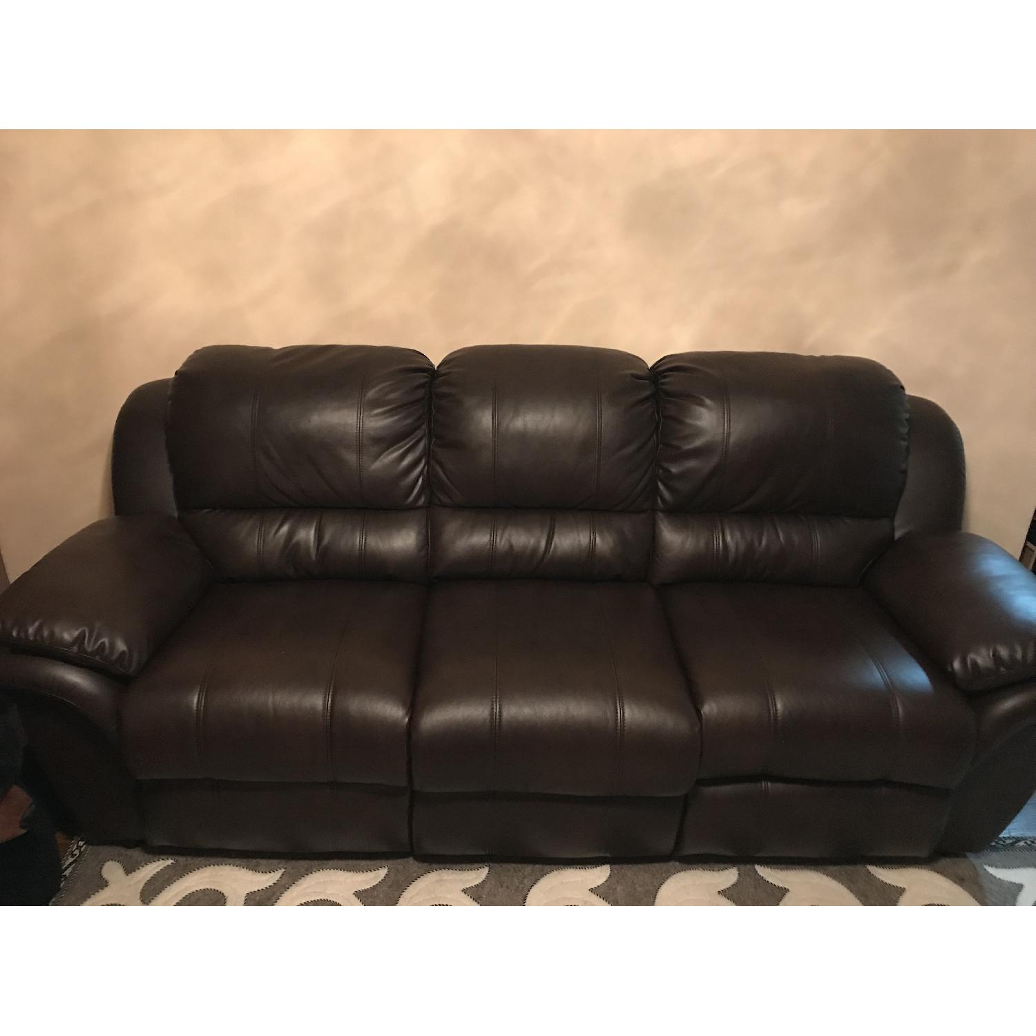 Bobs Leather Queen Sleeper Sofa - image-4