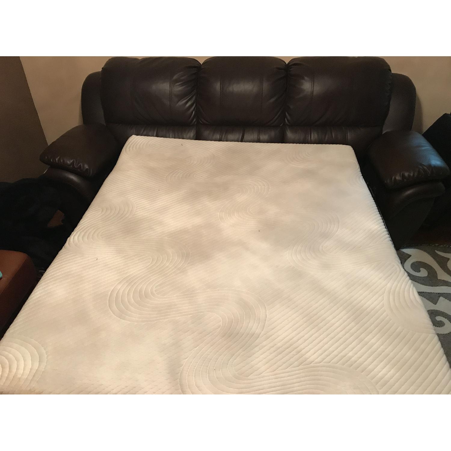Bobs Leather Queen Sleeper Sofa - image-7