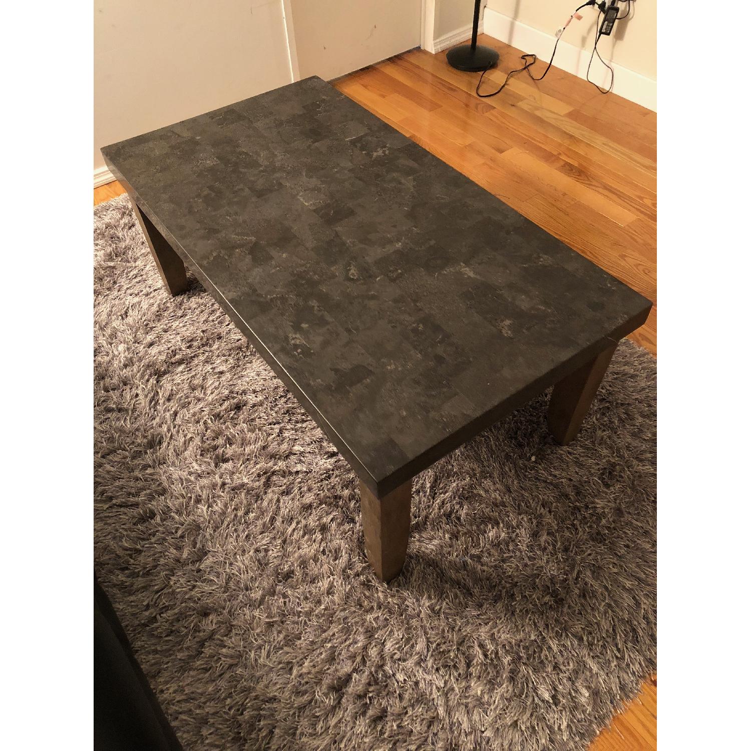 Bob's Bluestone Coffee Table w/ Rustic Chic Legs - image-1