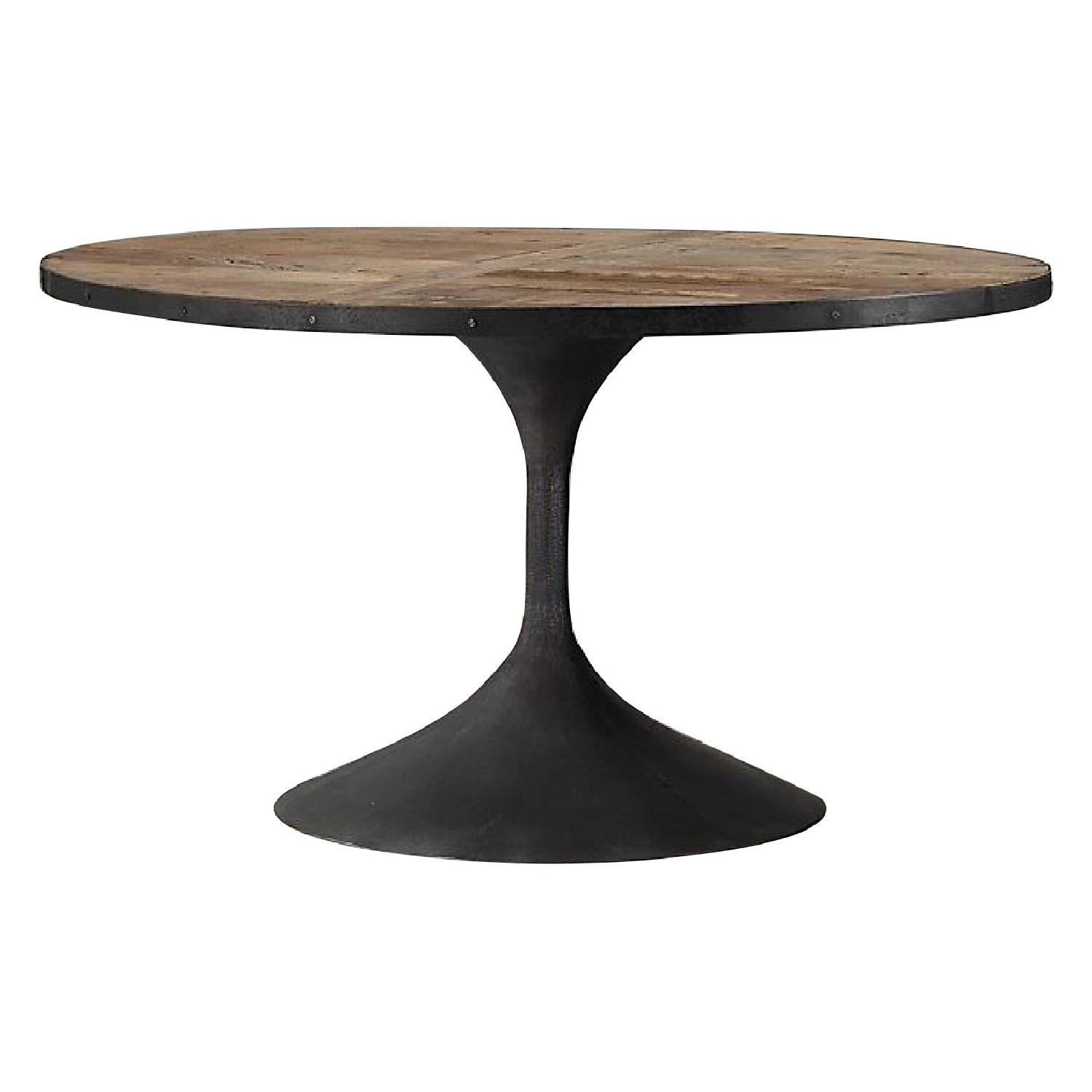 Restoration Hardware Aero Round Dining Table AptDeco