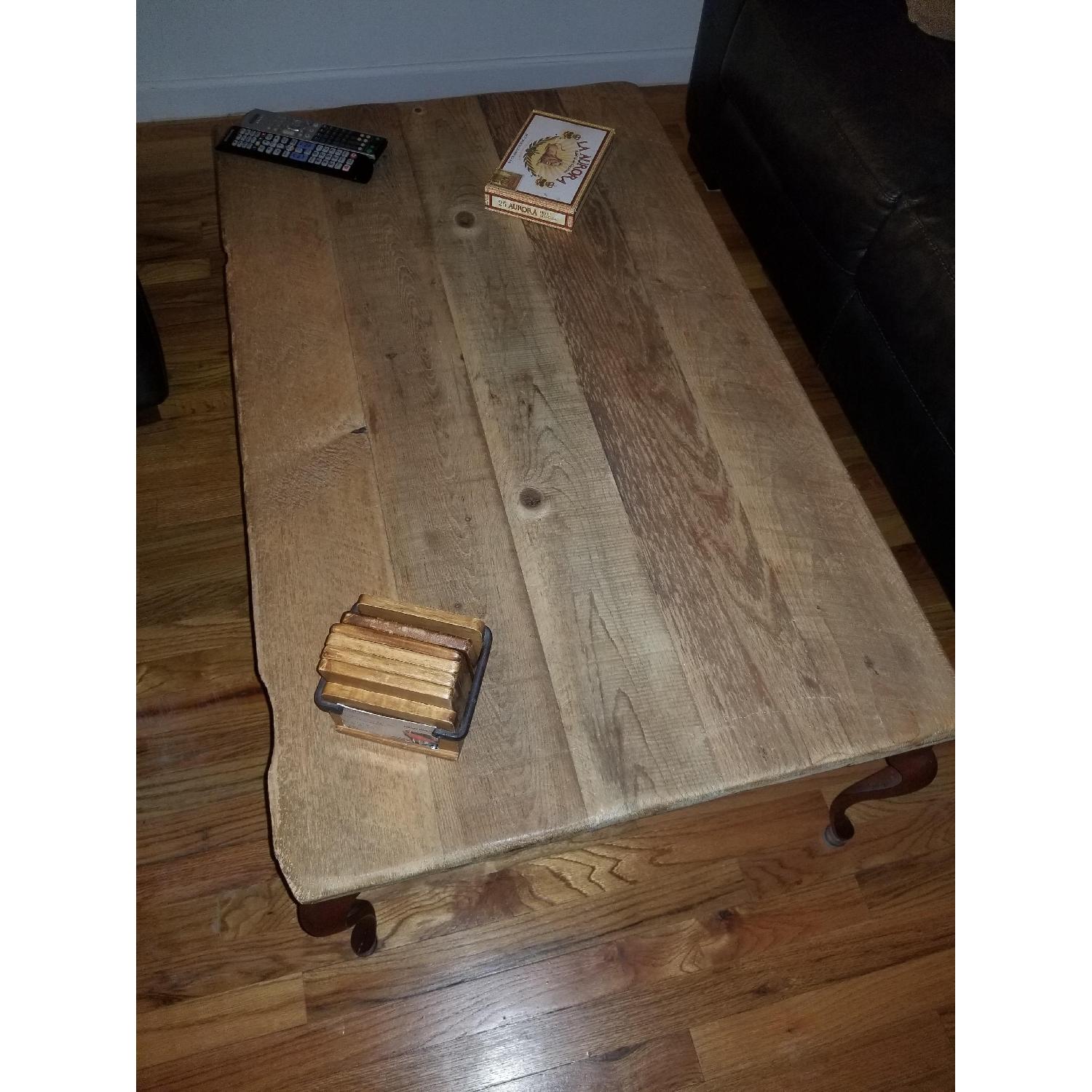 Custom Made Raw Wood Coffee Table - image-1