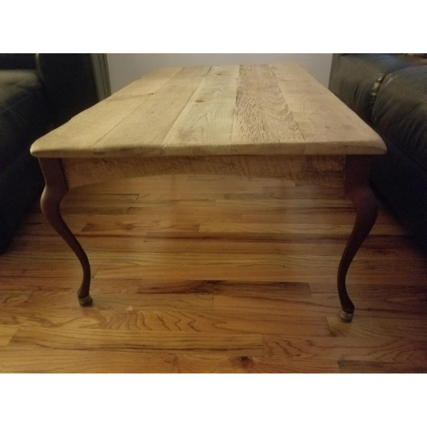 Custom Made Raw Wood Coffee Table - image-2