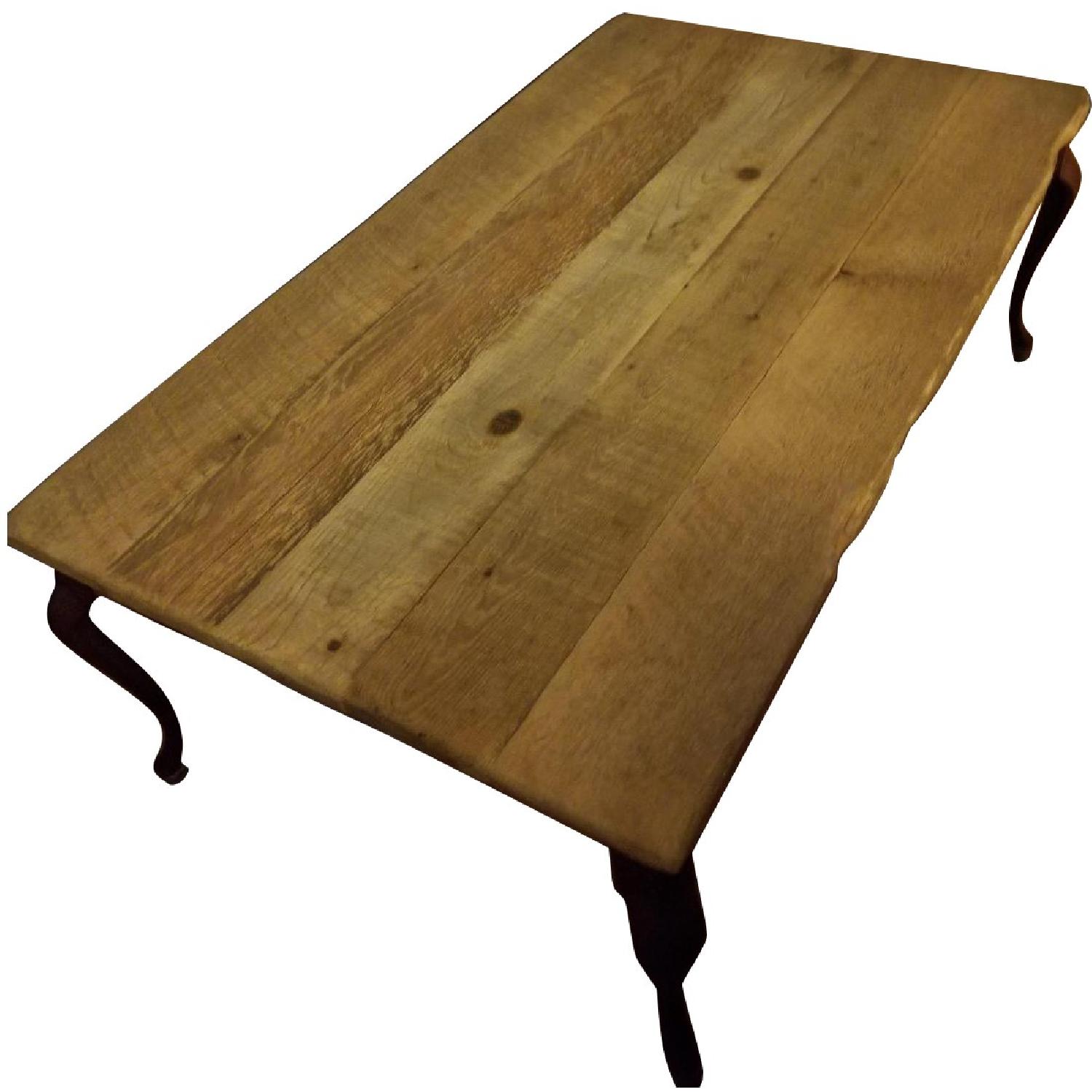 Custom Made Raw Wood Coffee Table AptDeco