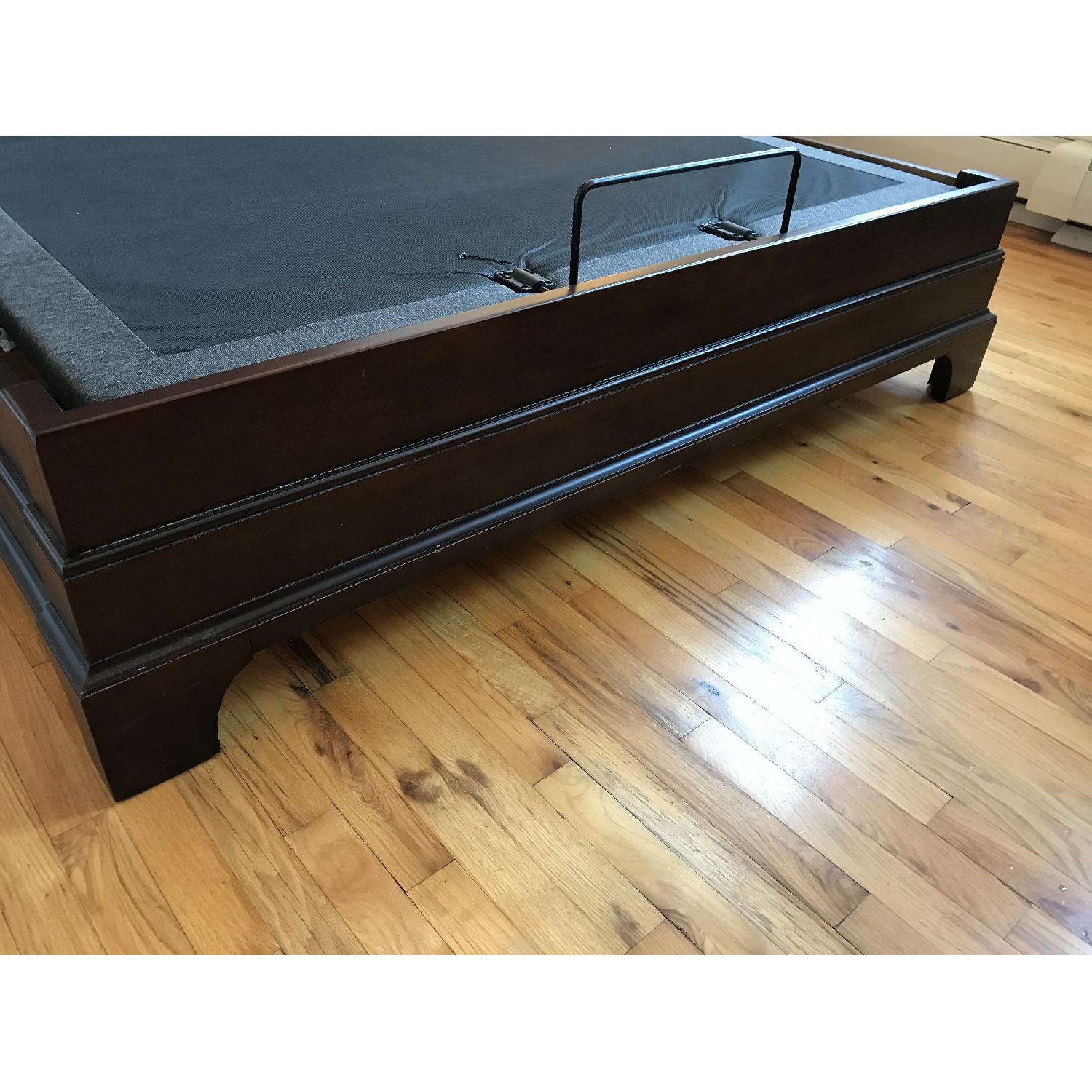 Macys Solid Wood Sleigh Queen Bed - AptDeco