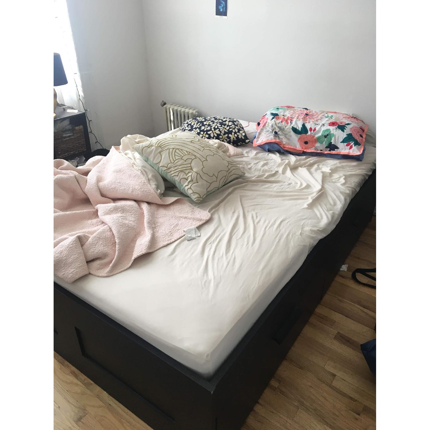 Ikea Brimnes Full Size Bed Frame w/ Storage - image-1