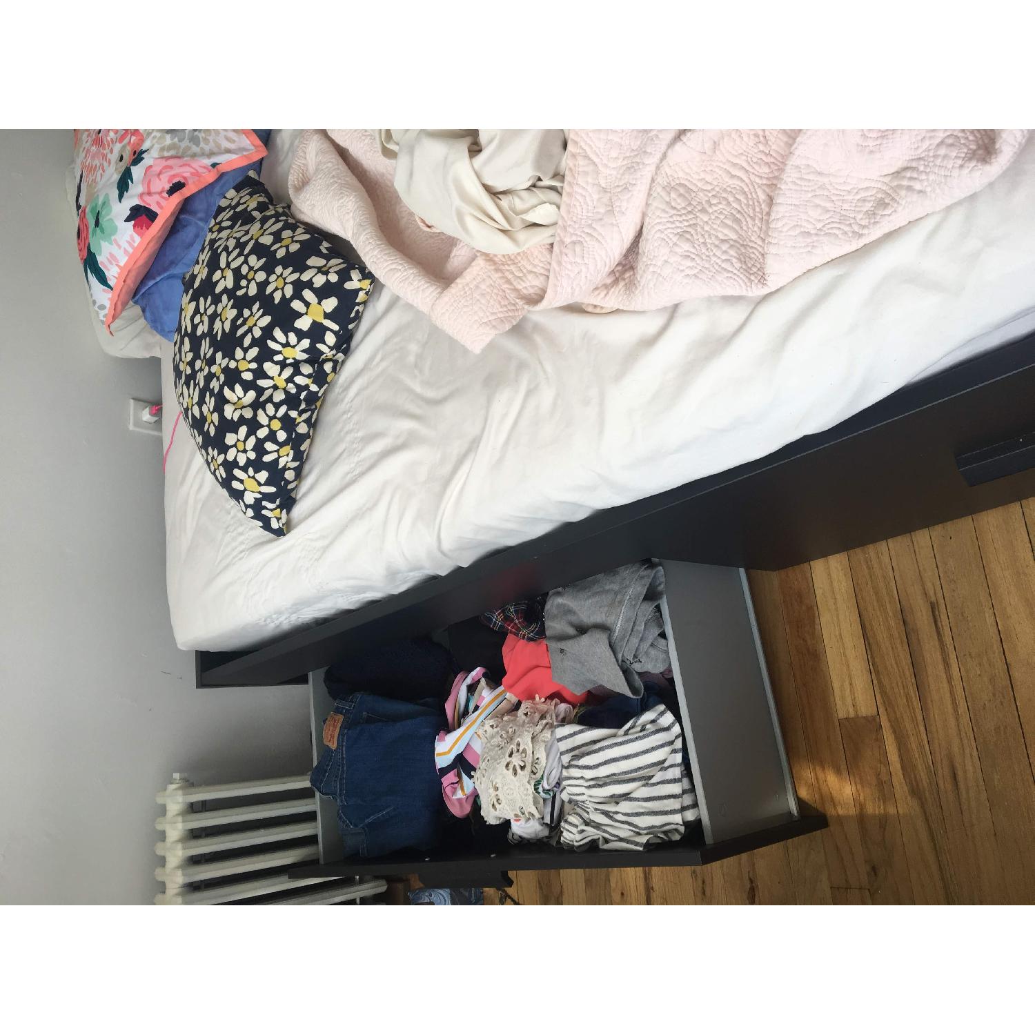 Ikea Brimnes Full Size Bed Frame w/ Storage - image-2