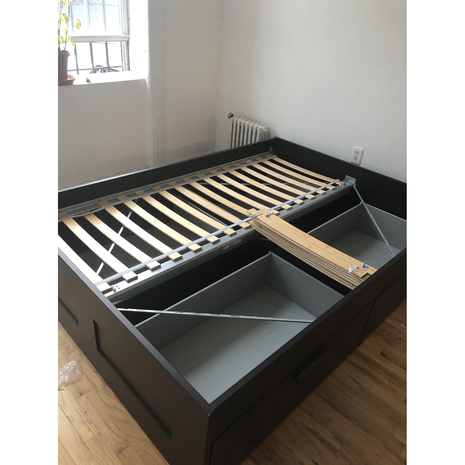Ikea Brimnes Full Size Bed Frame w/ Storage - image-3