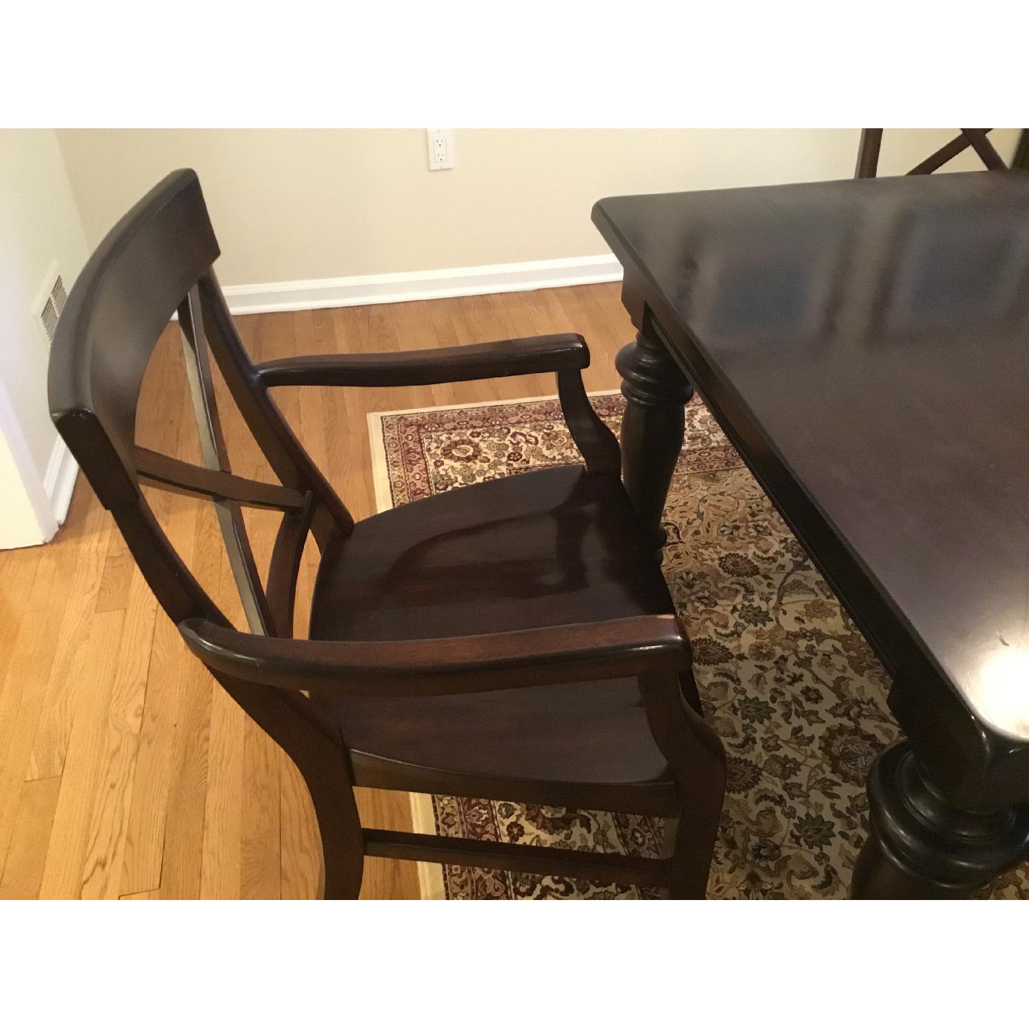 Pottery Barn Extending Dining Table w/ 6 Chairs - image-3
