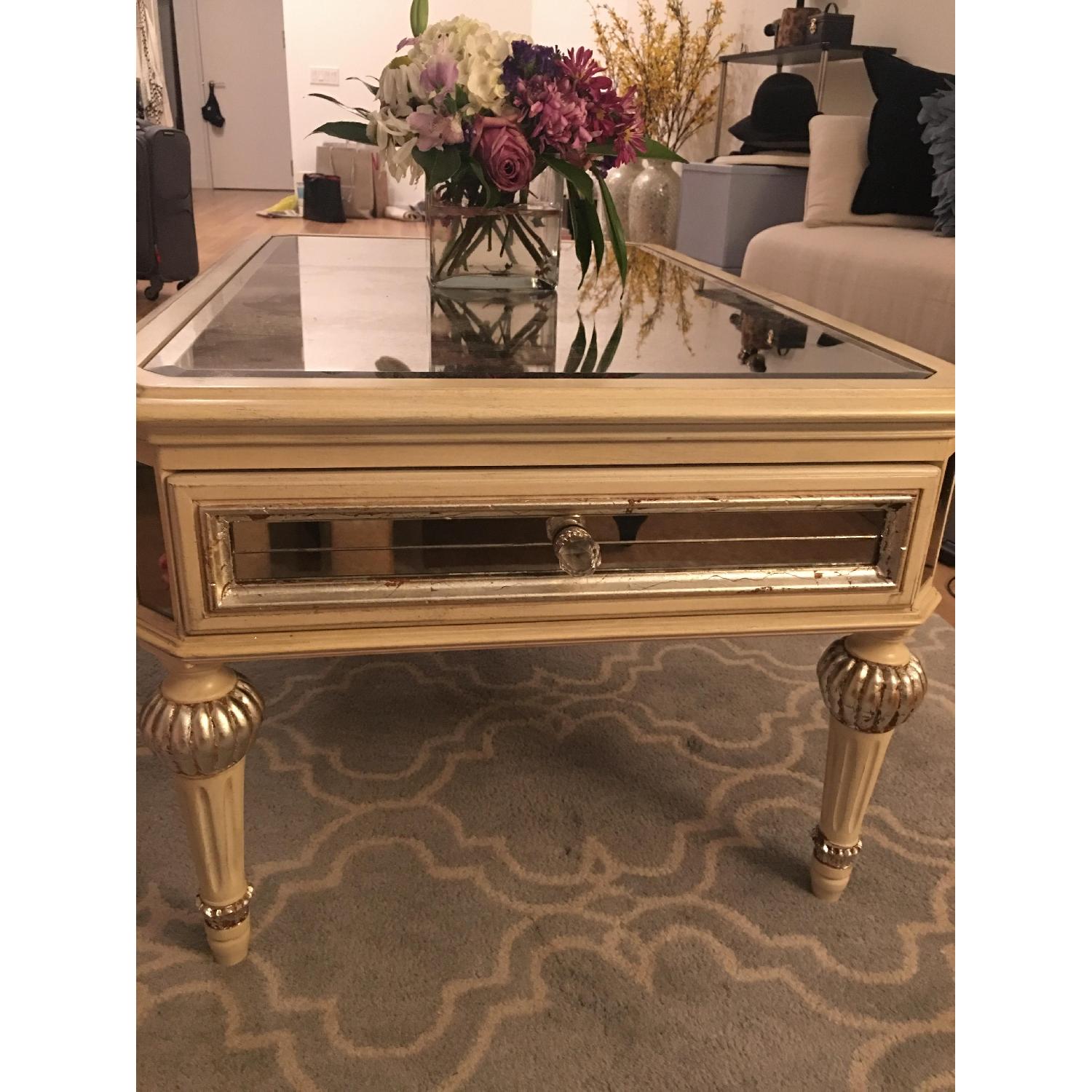 Horchow Dresden Mirrored Coffee Table - image-2