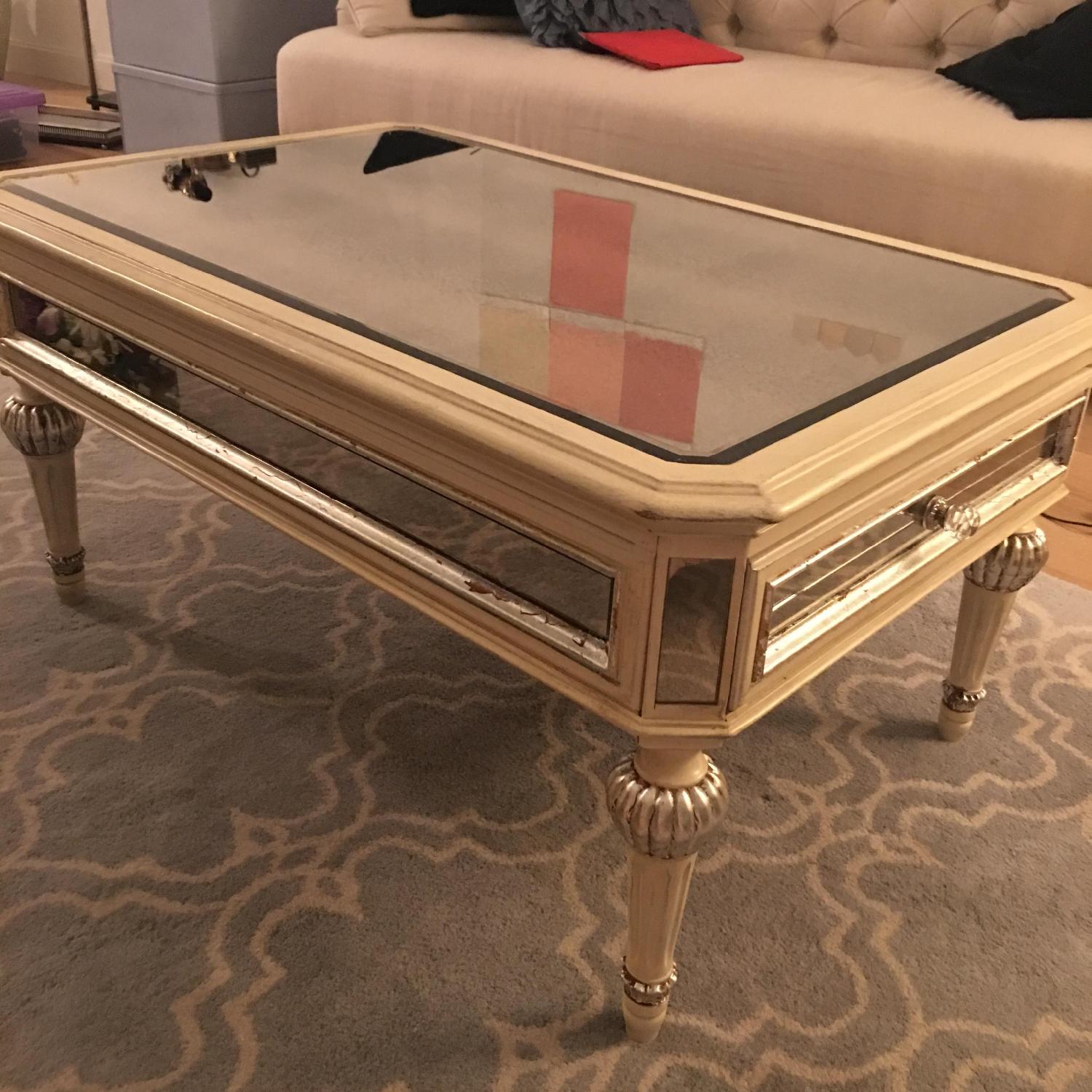 Horchow Dresden Mirrored Coffee Table - image-4