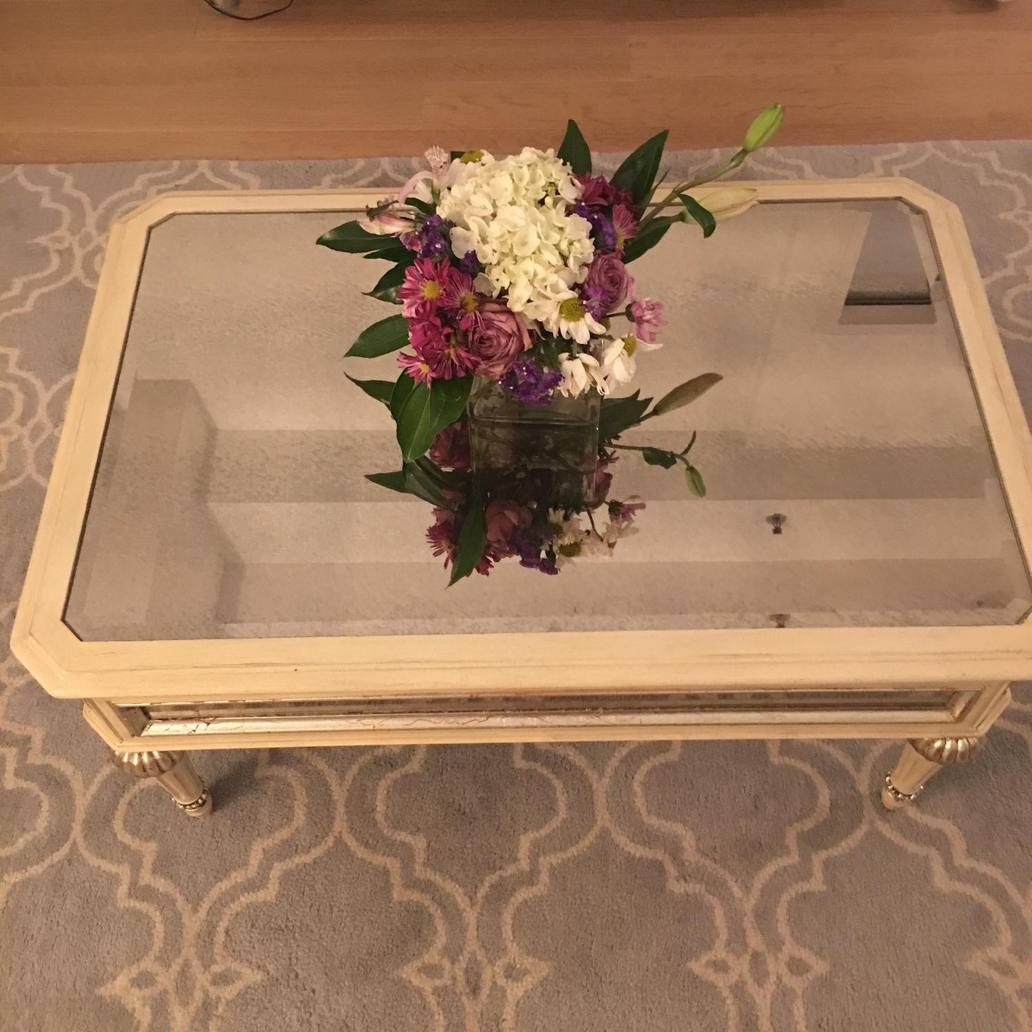 Horchow Dresden Mirrored Coffee Table - image-8