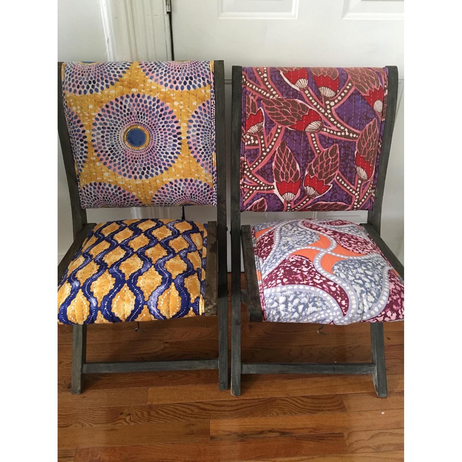 Anthropologie Red Terai Folding Chair - image-4