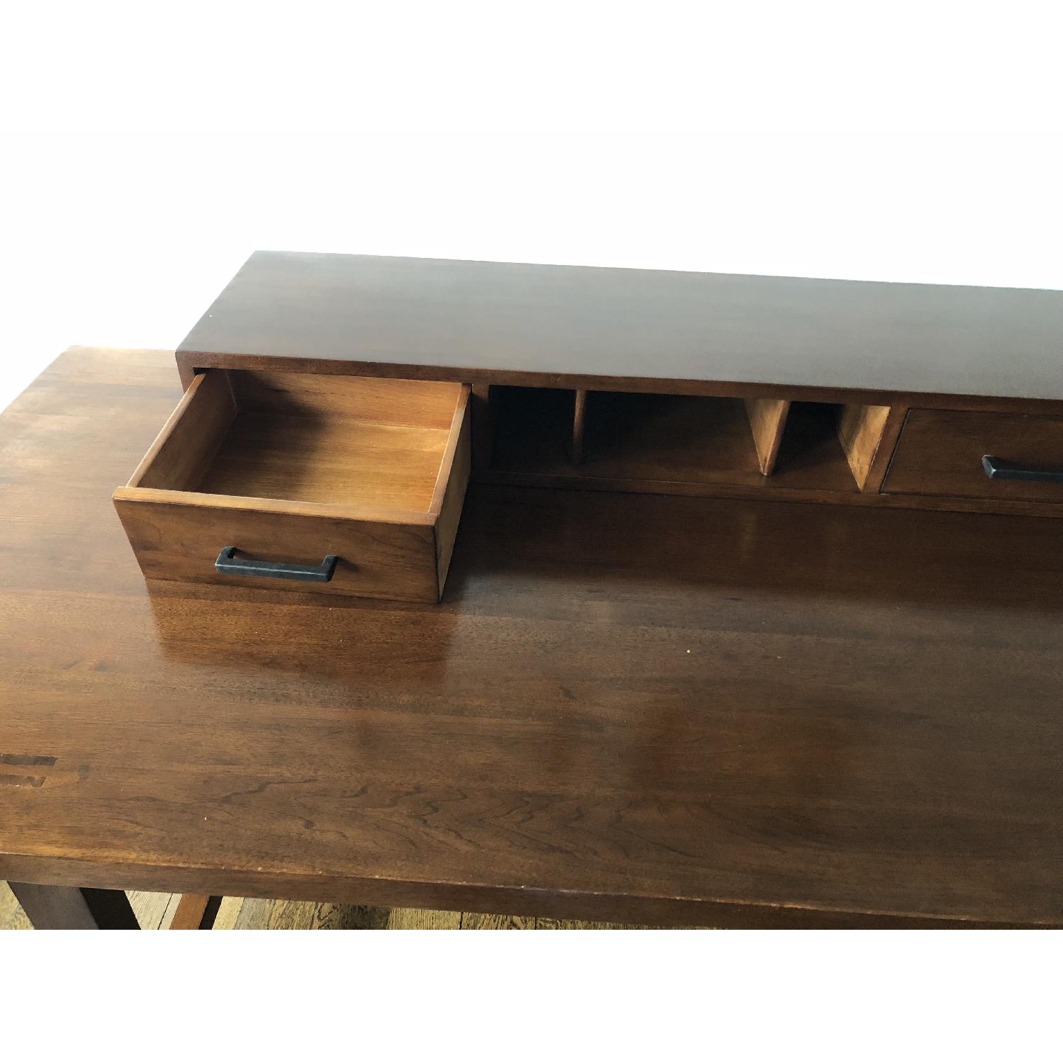 Solid Wood Desk w/ Removable Drawer Topper - image-3