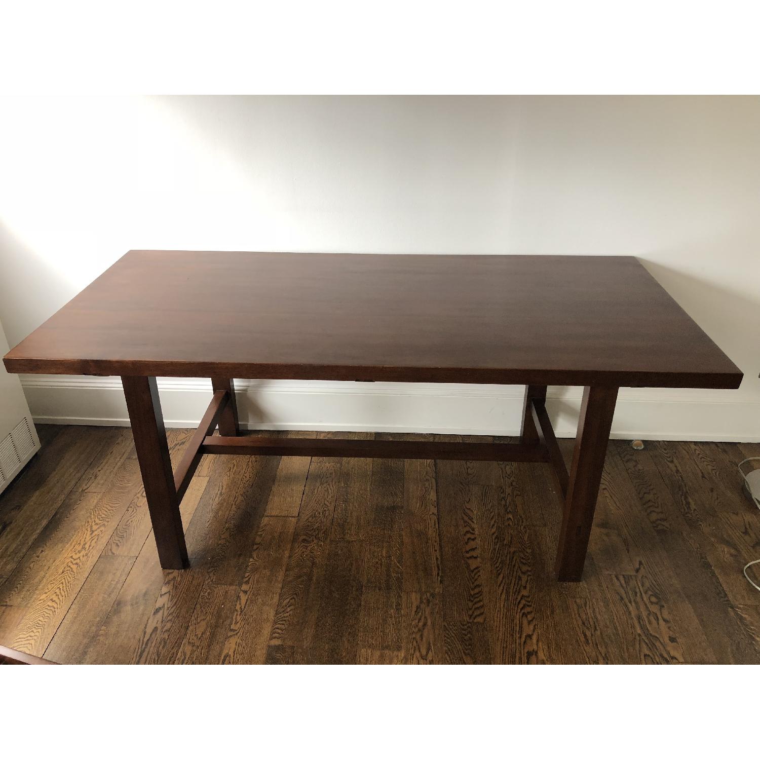 Solid Wood Desk w/ Removable Drawer Topper - image-4