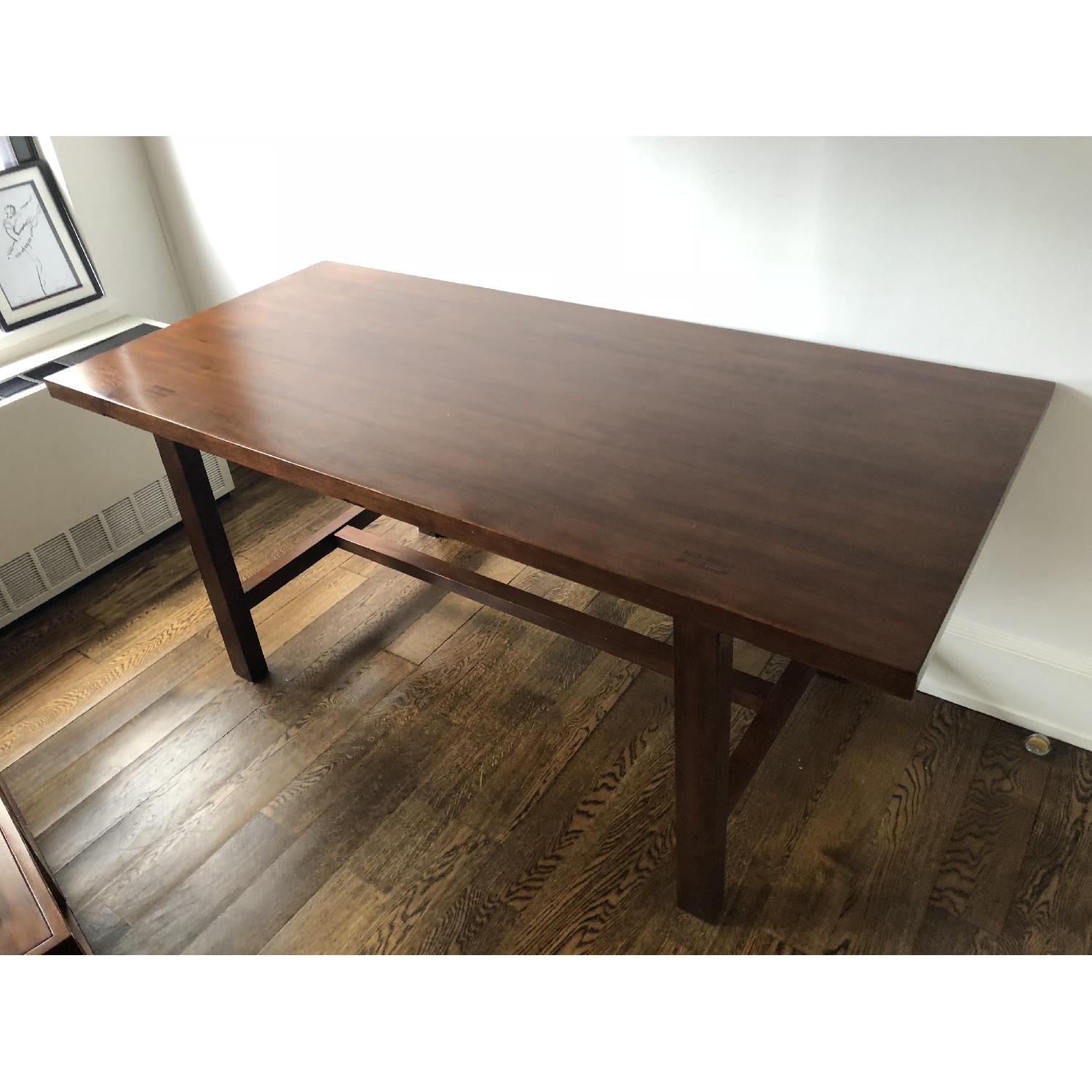 Solid Wood Desk w/ Removable Drawer Topper - image-5