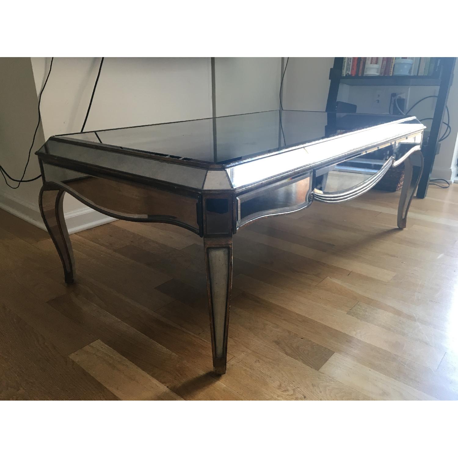 Horchow Dresden Mirrored Coffee Table - image-5