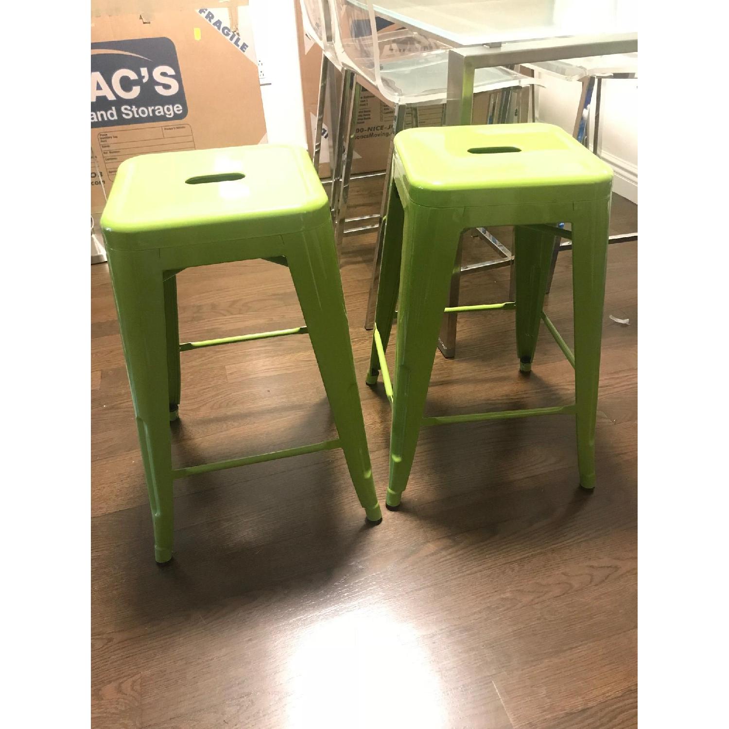 Target Carlisle Lime Green Metal Bar Stools - image-3