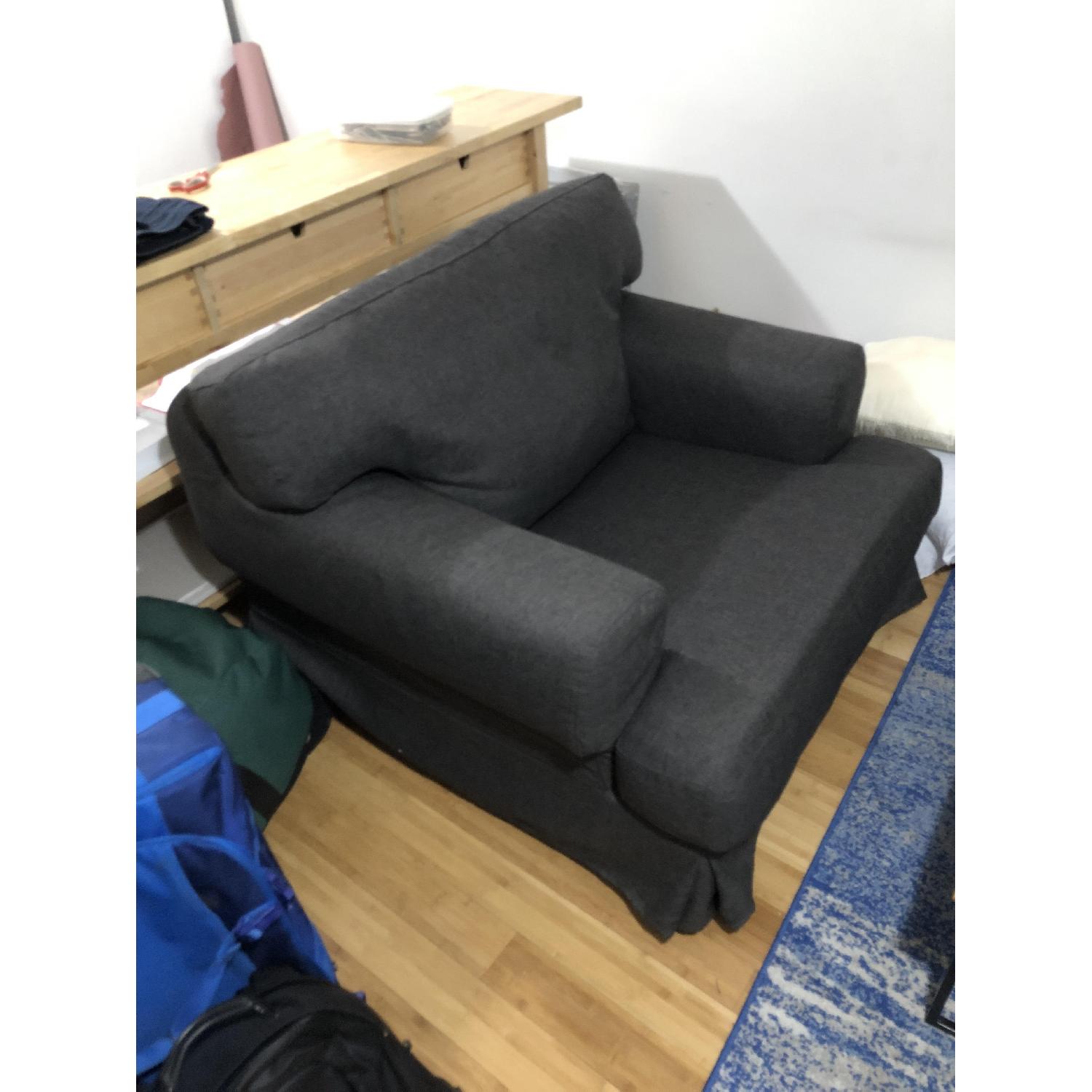 Ikea Slipcovered Armchair - image-1