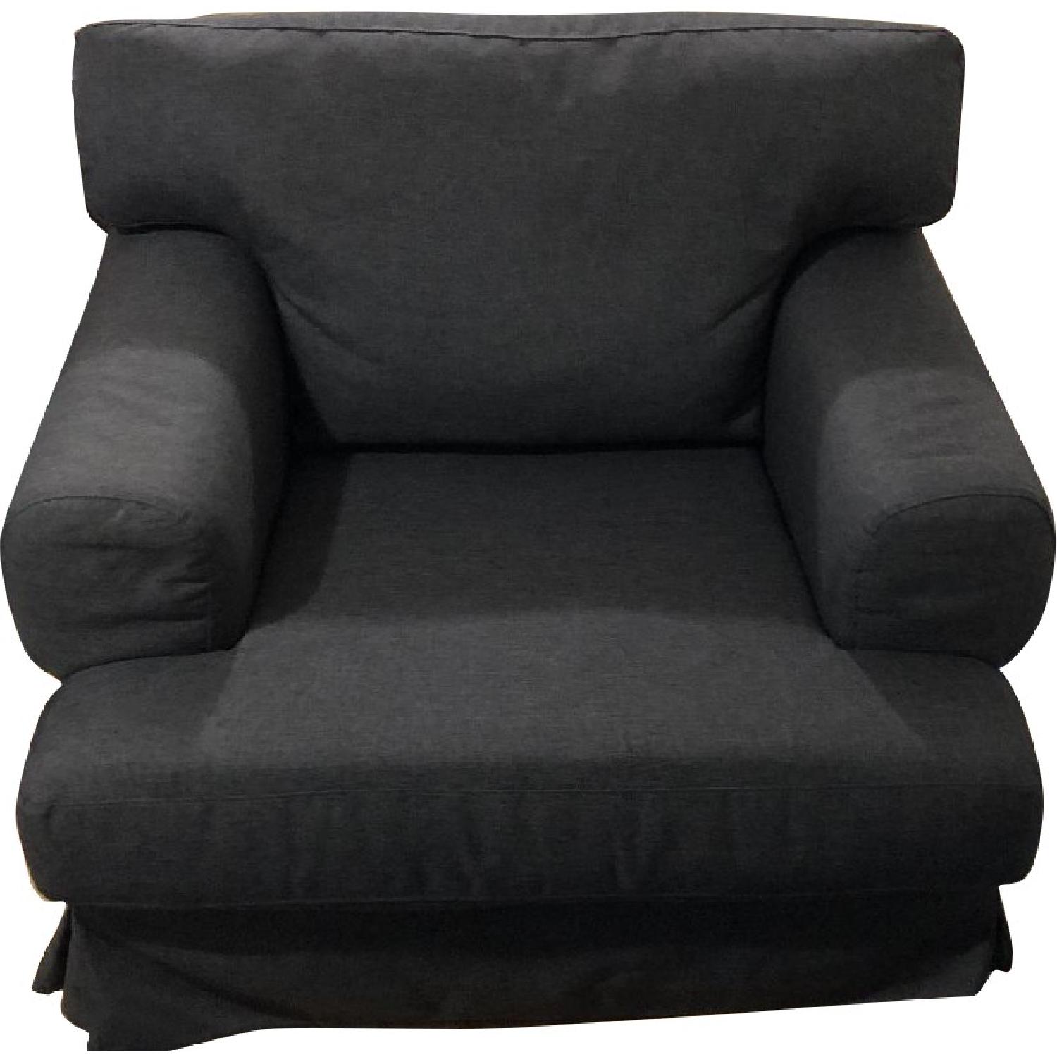 Ikea Slipcovered Armchair - image-0