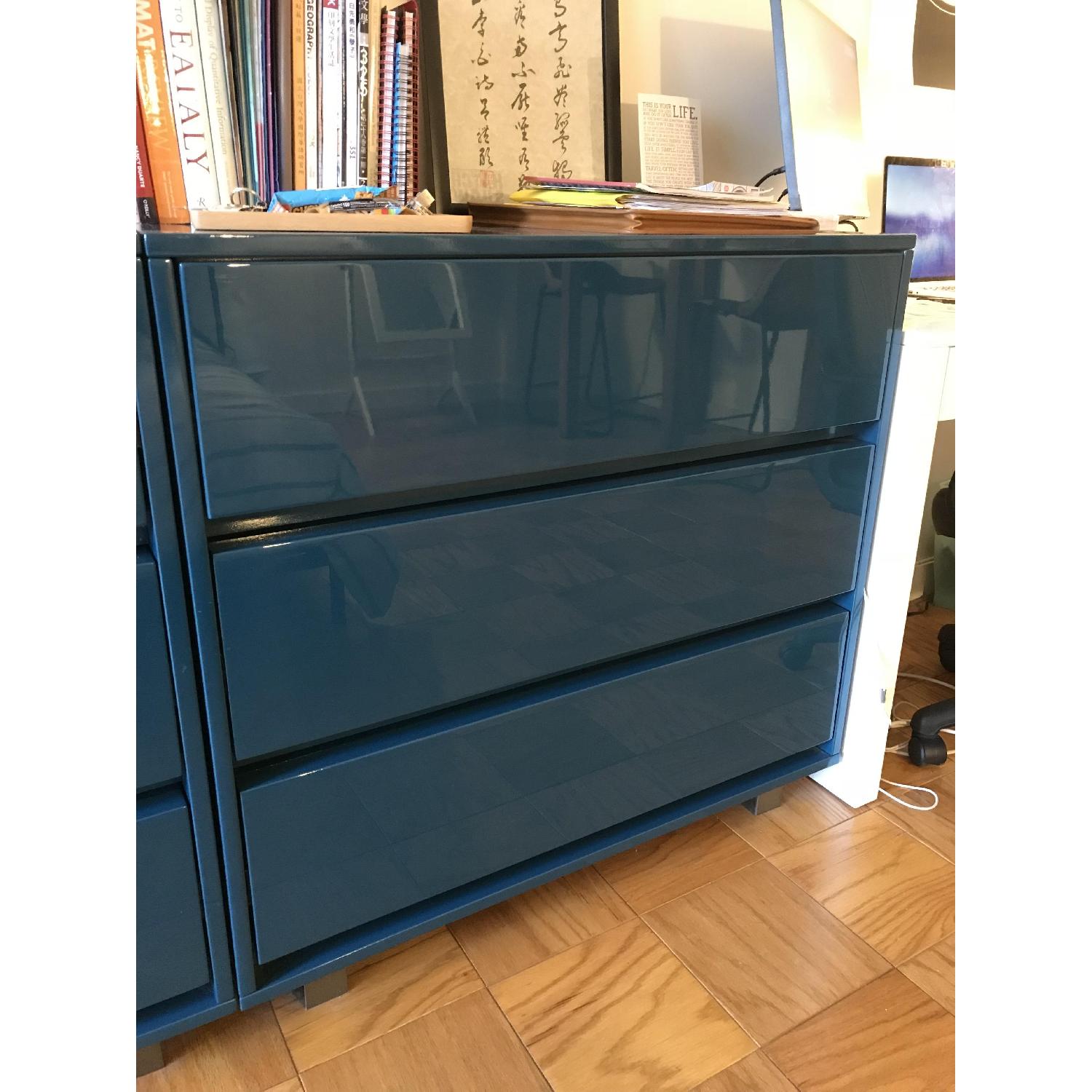 CB2 Shop 3 Drawer Blue Chests/Dressers - image-4