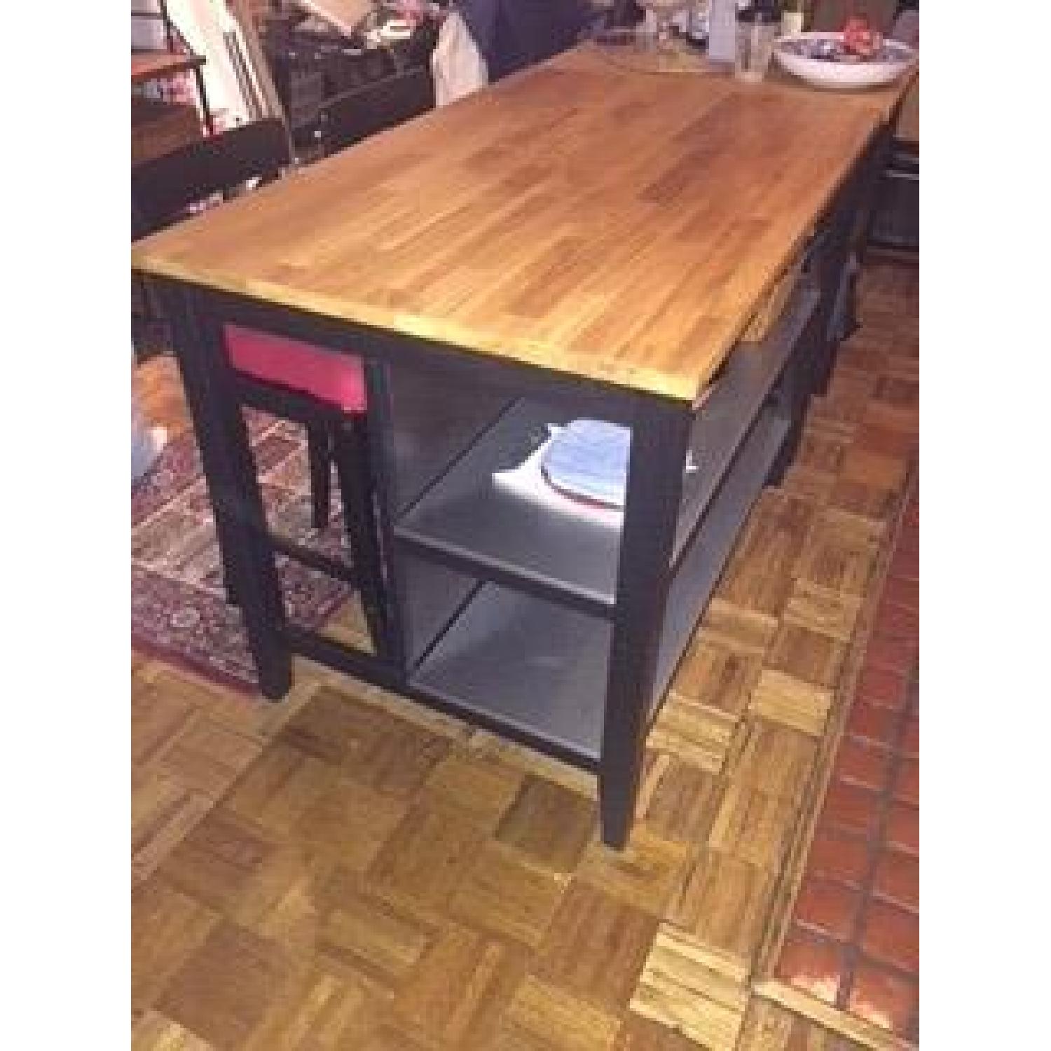 Ikea Stenstorp Black Kitchen Island - image-3