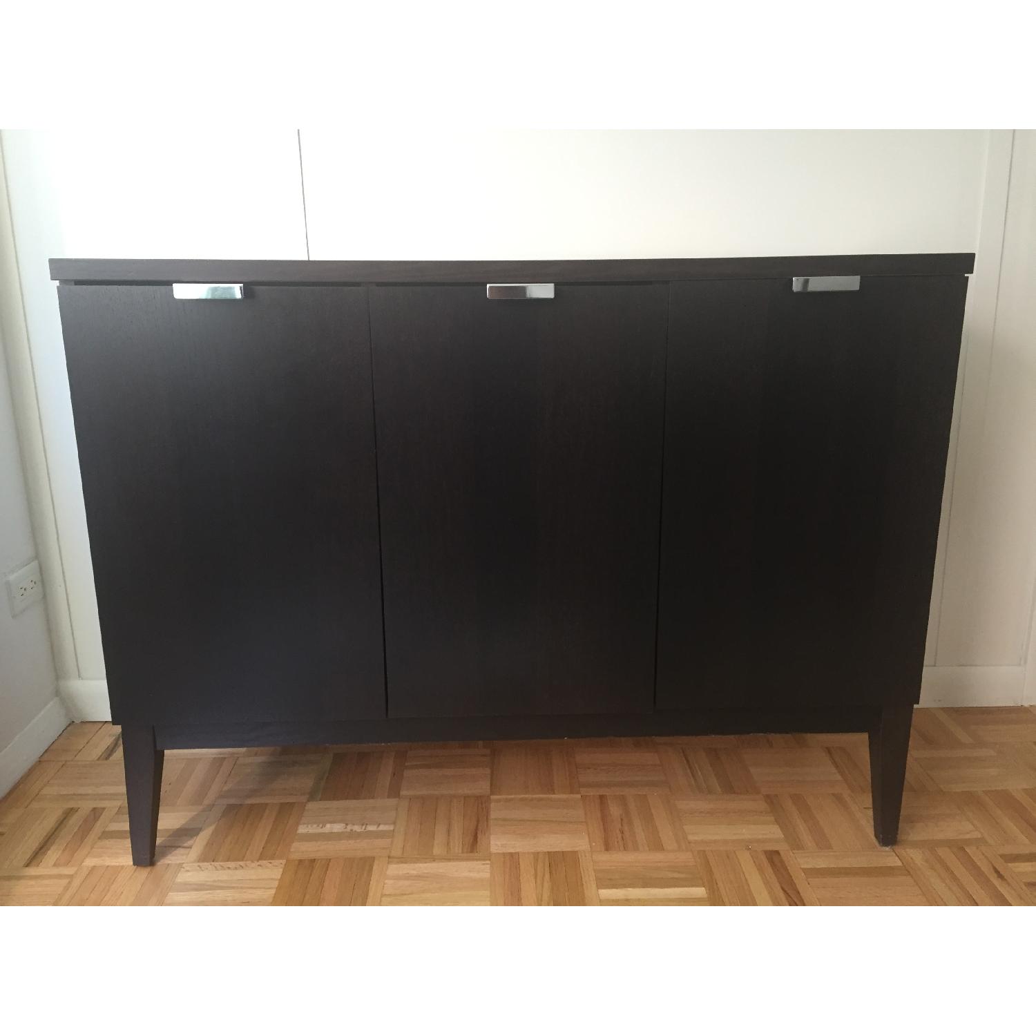 Crate & Barrel Madison Black Small Buffet - image-1