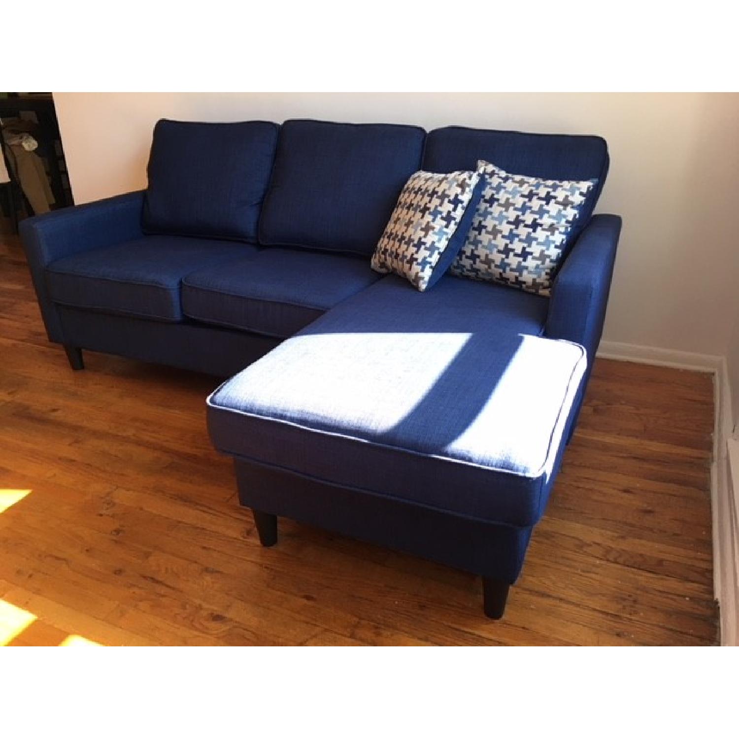 Blue 3-Piece Sectional Sofa - image-1